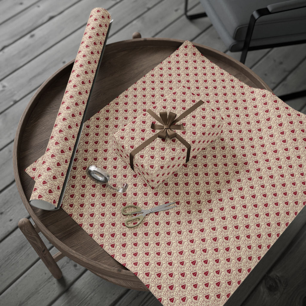 Pyramid & Filigree Statement Pattern — African American Gift Wrap by Family Wrap Co.