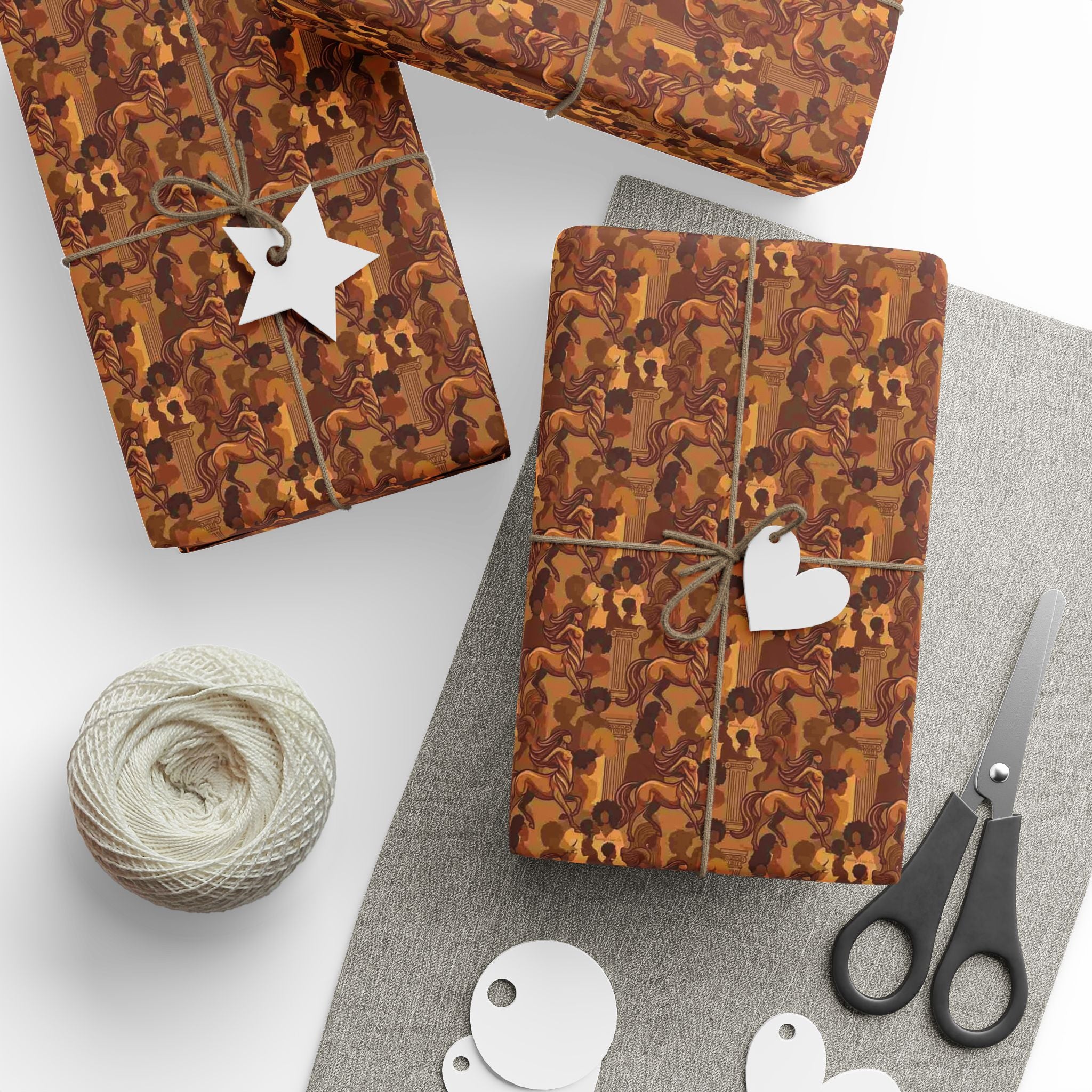 Earthen Centaur & Golden Pillar Wrapping Paper — Family Wrap Co.