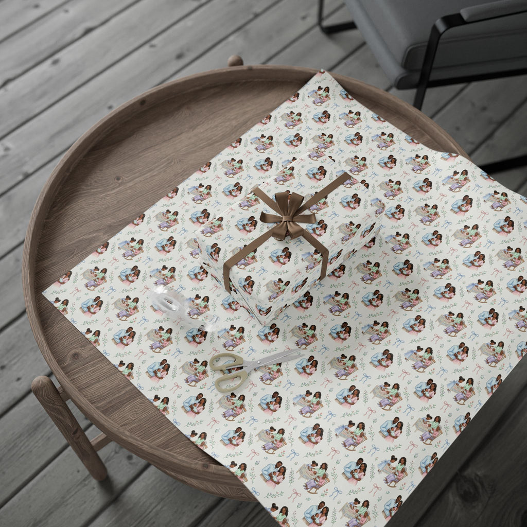 Pastel Baby & Family Joy Wrapping Paper — Family Wrap Co.