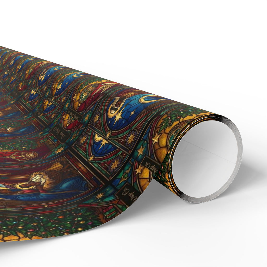 Afrocentric Nativity Scene Pattern — African American Gift Wrap by Family Wrap Co.