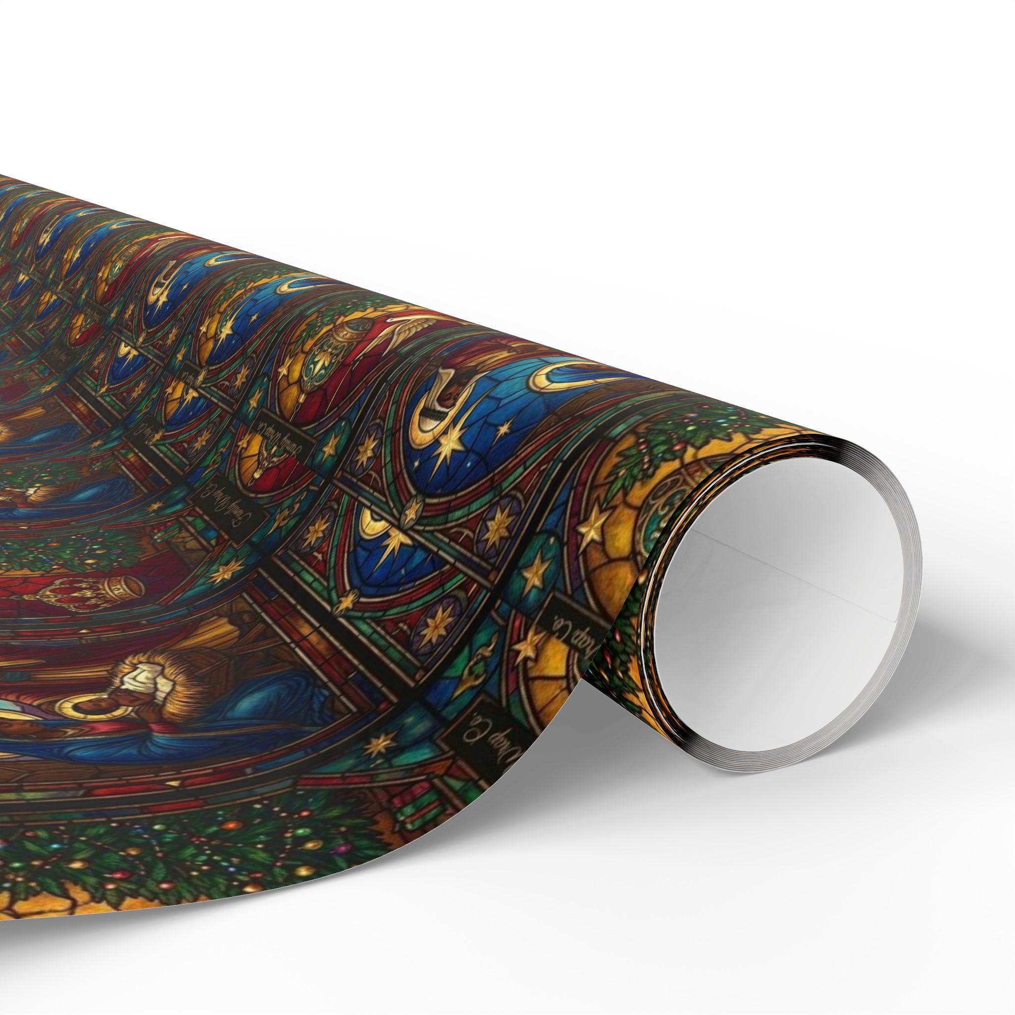 Afrocentric Nativity Scene Pattern — African American Gift Wrap by Family Wrap Co.