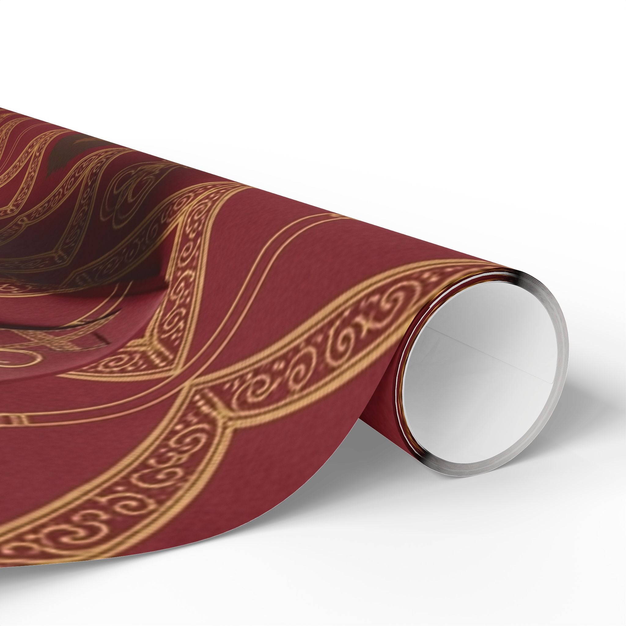 Crimson Diamond & Golden Staff — African American Gift Wrap by Family Wrap Co.