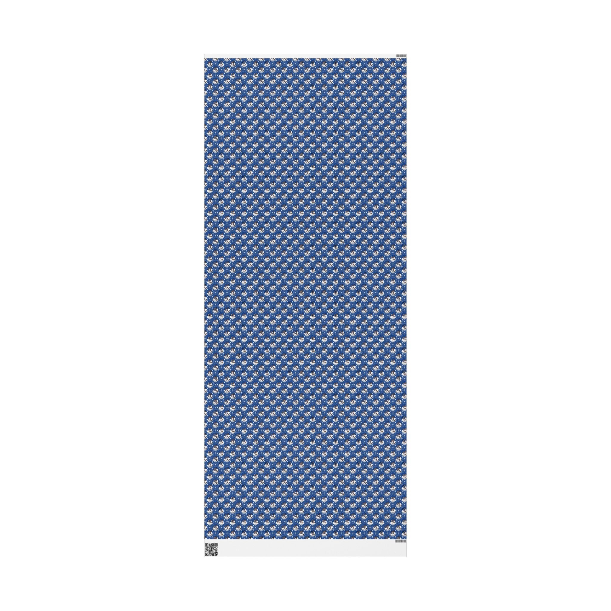 Royal Blue & White Star Rise -- Families of Light — African American Gift Wrap by Family Wrap Co.