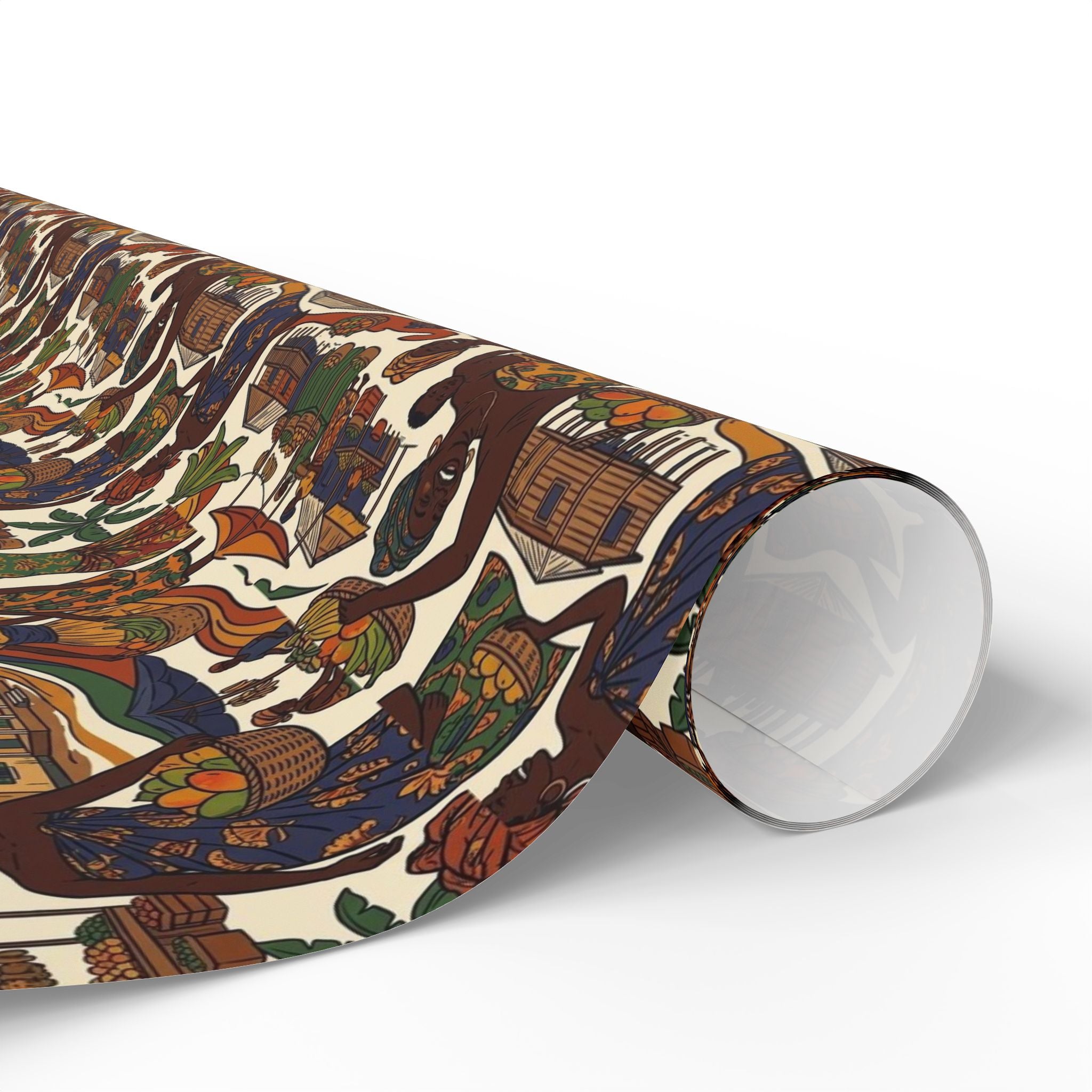 Sierra Leone Market Celebration Wrapping Paper — Family Wrap Co.