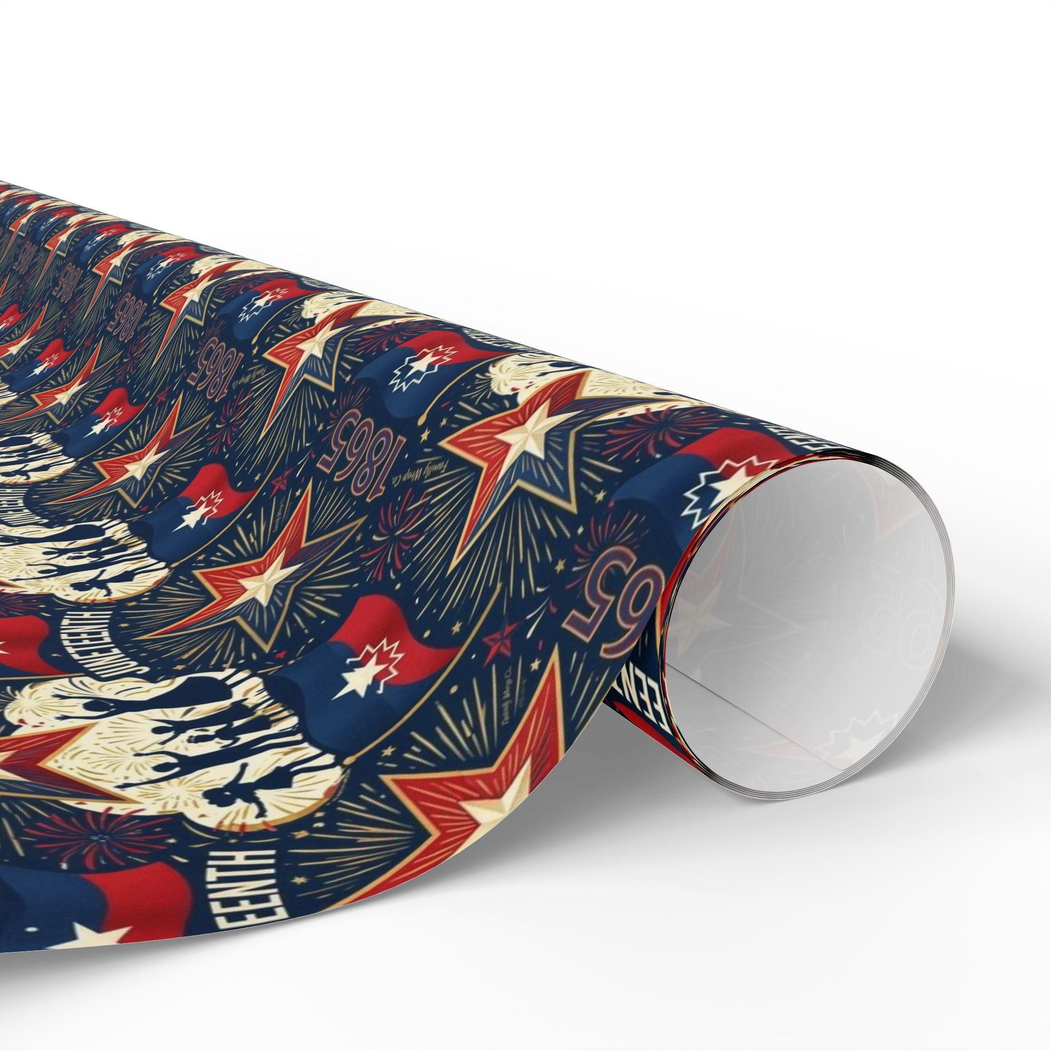 Juneteenth Freedom Celebration Pattern — African American Gift Wrap by Family Wrap Co.