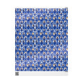 Royal Blue & White Geometric Elegance Wrapping Paper — Family Wrap Co.