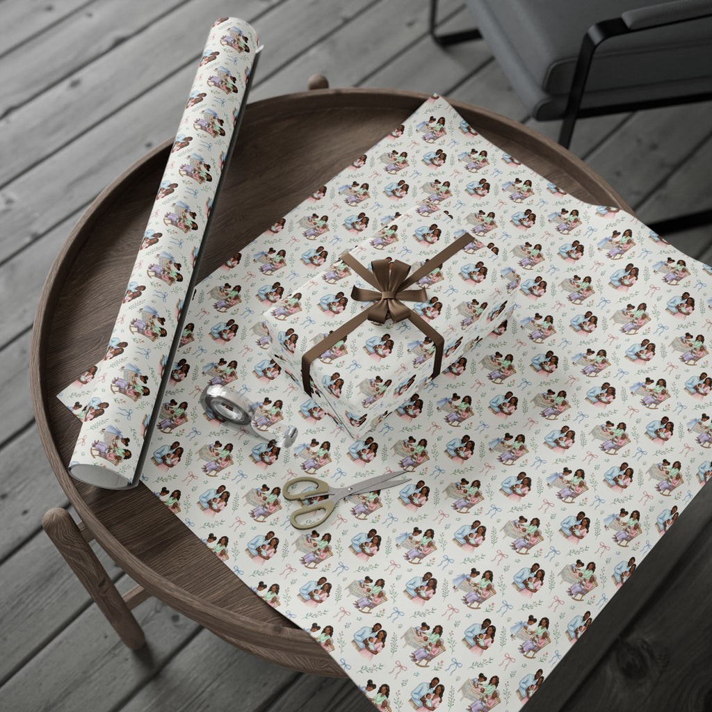 Pastel Baby & Family Joy Wrapping Paper — Family Wrap Co.