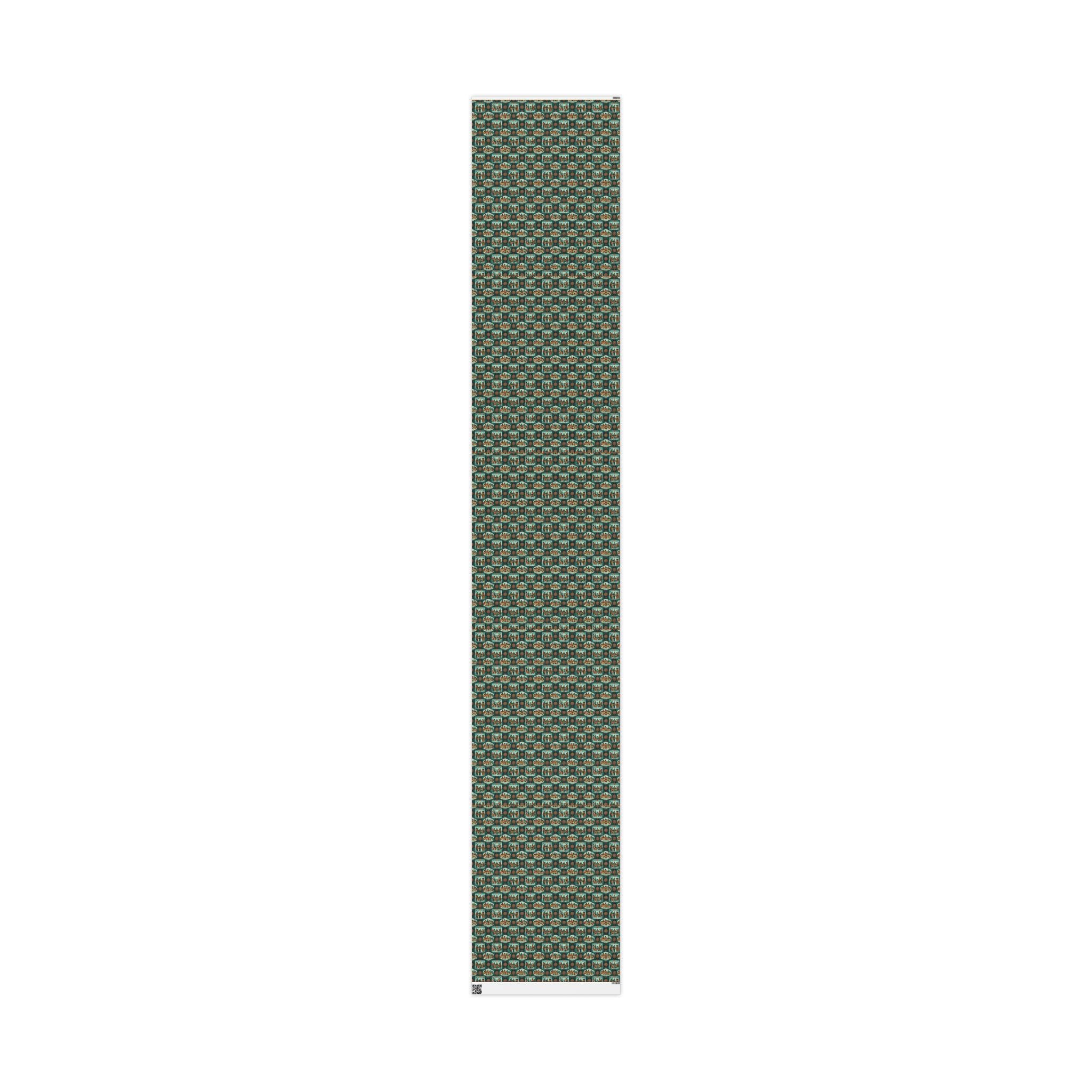 Teal & Copper Heritage Wrapping Paper — Family Wrap Co.