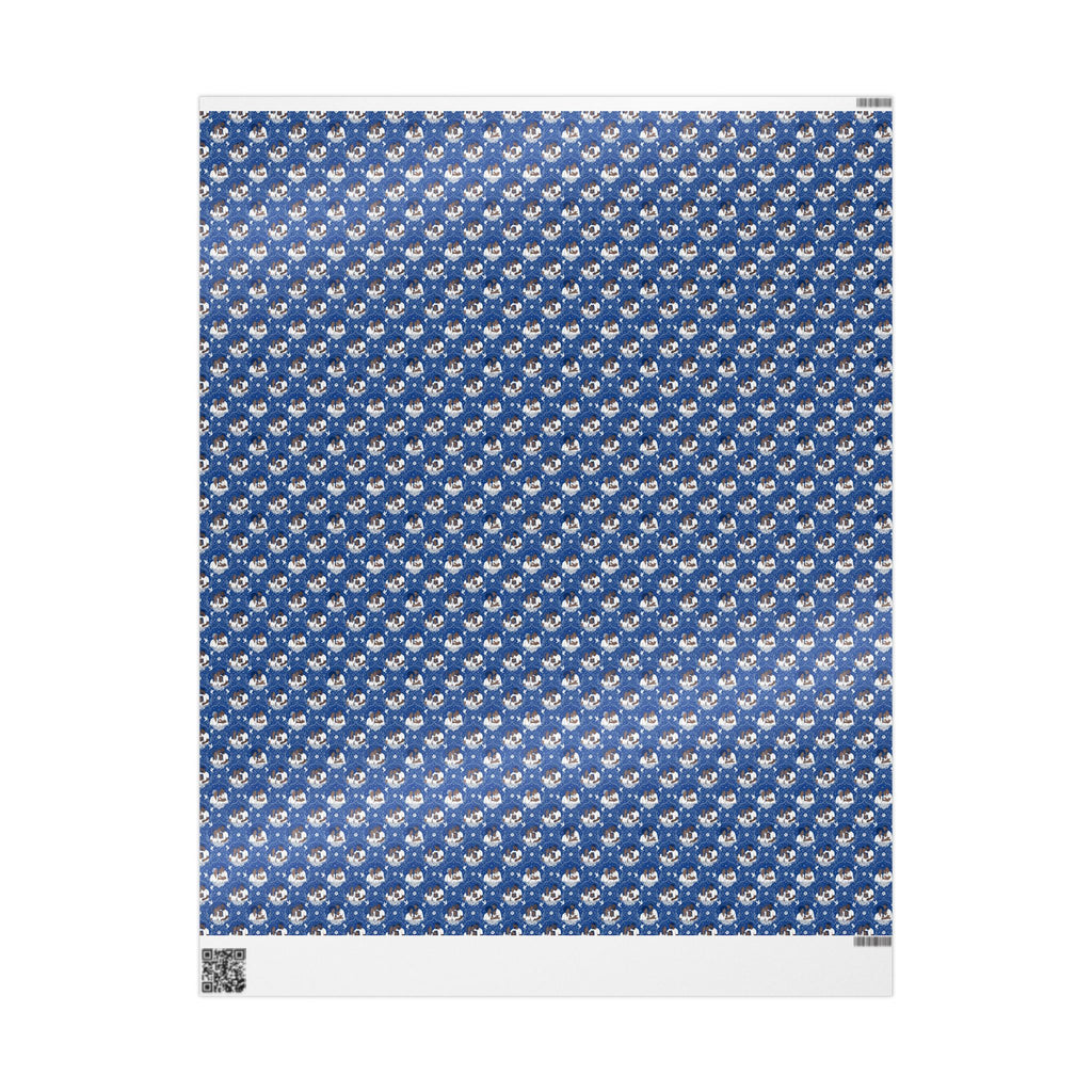 Royal Blue & White Star Rise -- Families of Light — African American Gift Wrap by Family Wrap Co.