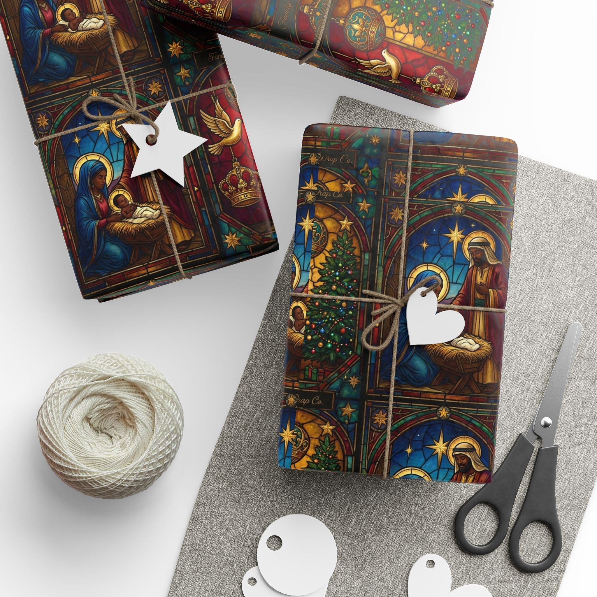 Nativity Scene Christmas Gift Wrap — Family Wrap Co.