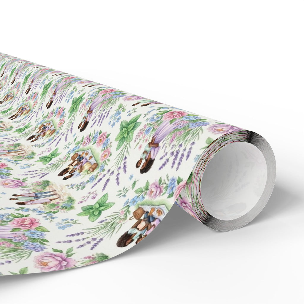 Lavender & Mint Family Garden Wrapping Paper — Family Wrap Co.