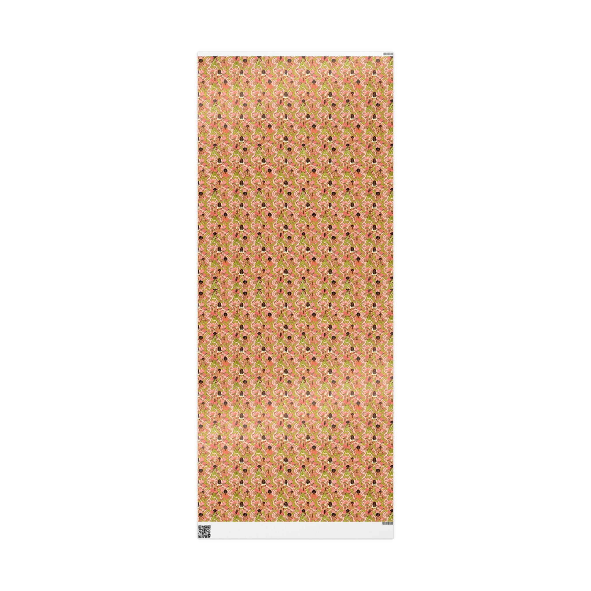 Pink & Green Elegance Women's Collection — African American Gift Wrap by Family Wrap Co.