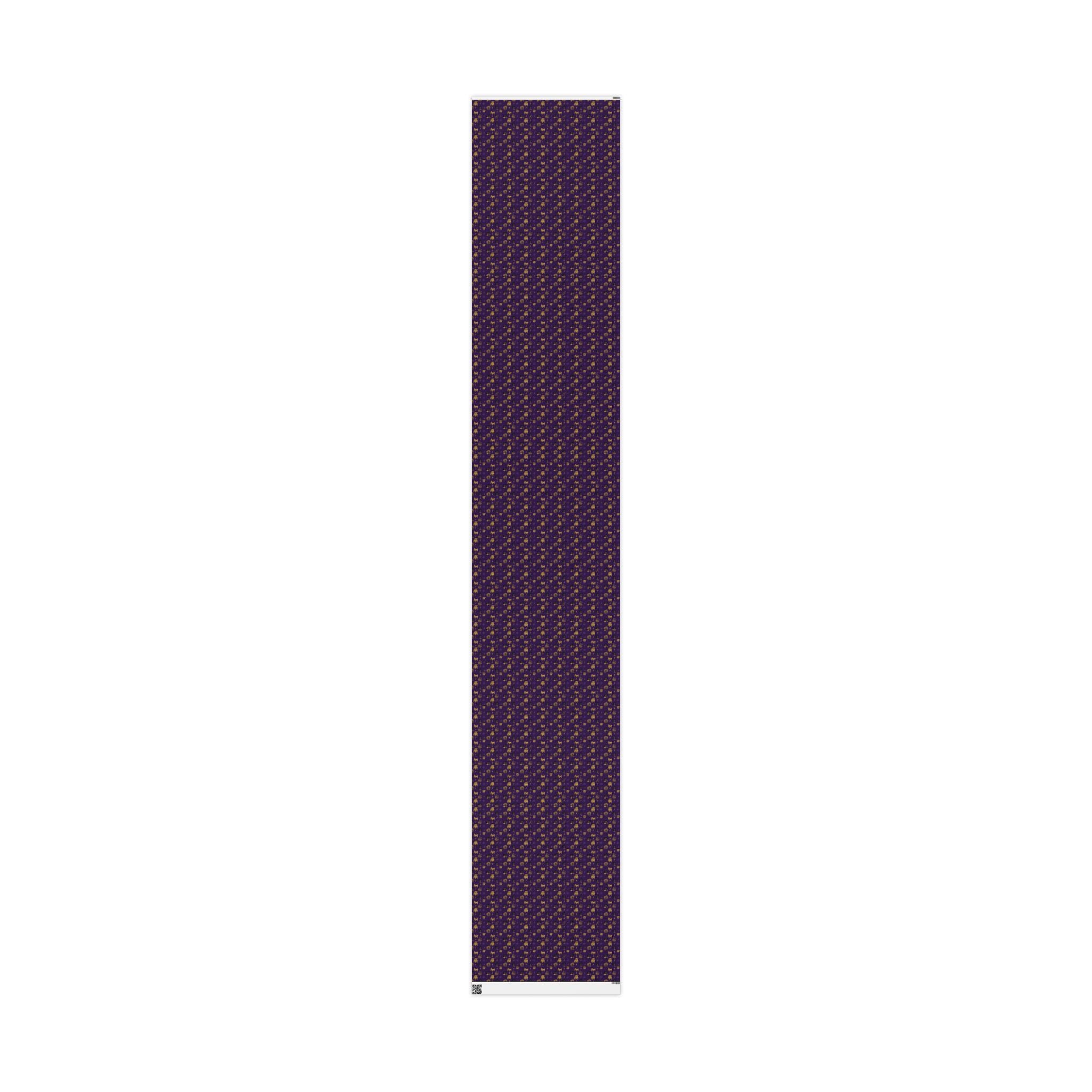 Violet Thunder & Golden Bulldog Wrapping Paper — Family Wrap Co.