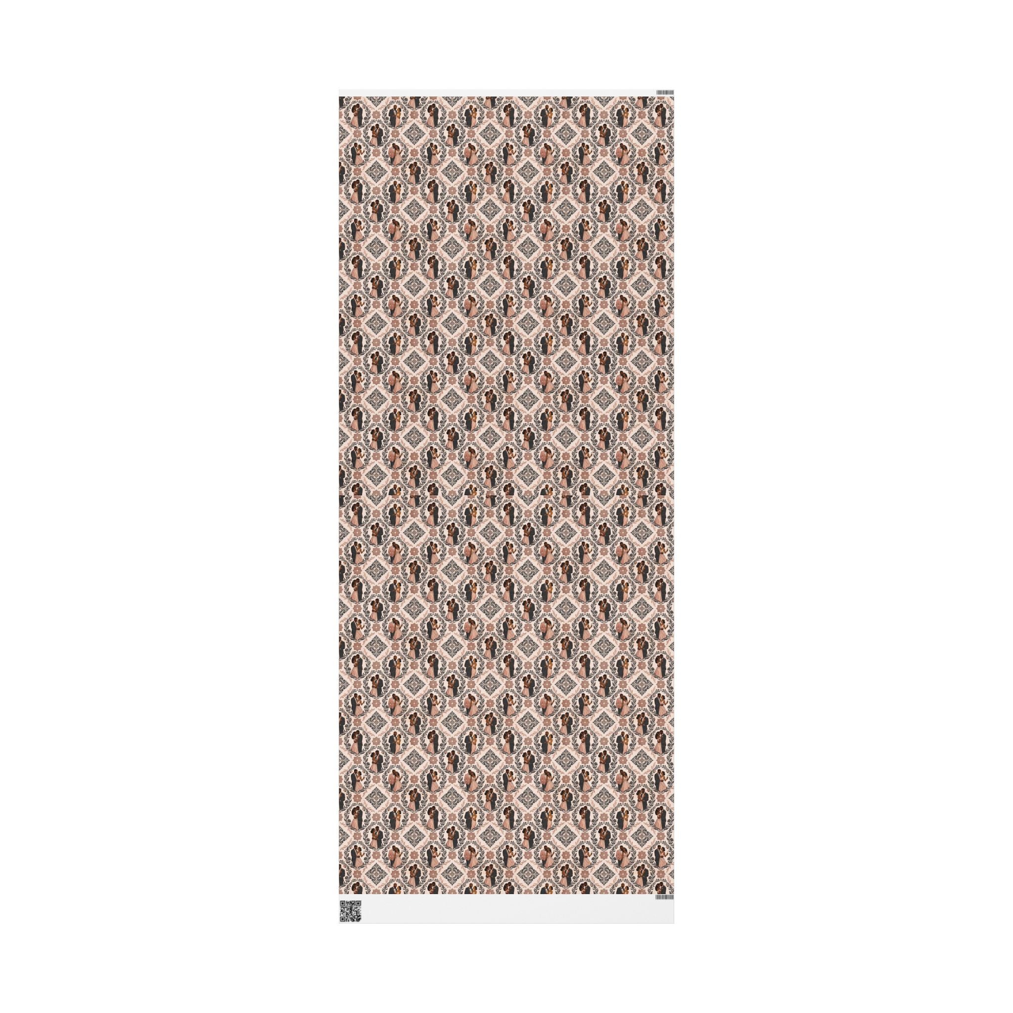Charcoal & Rose Gold Elegance Wrapping Paper — Family Wrap Co.