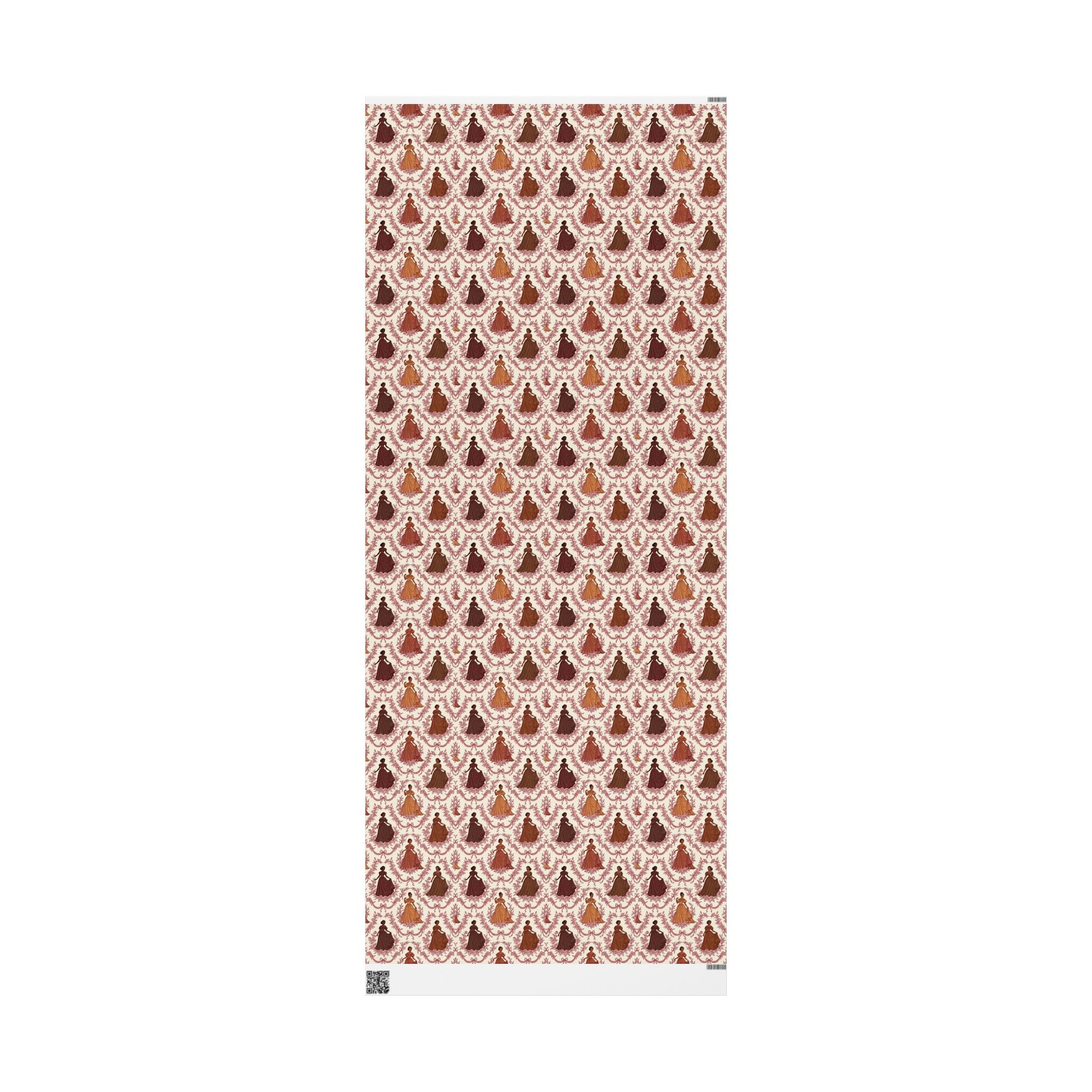 Crimson & Cream Toile Elegance Wrapping Paper — Family Wrap Co.