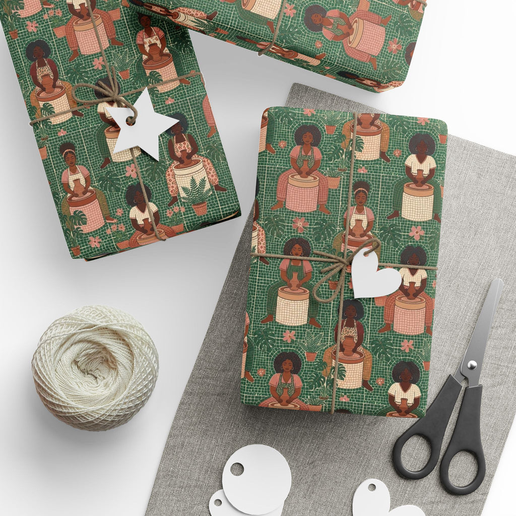 Artisanal Pottery Workshop Wrapping Paper — Family Wrap Co.