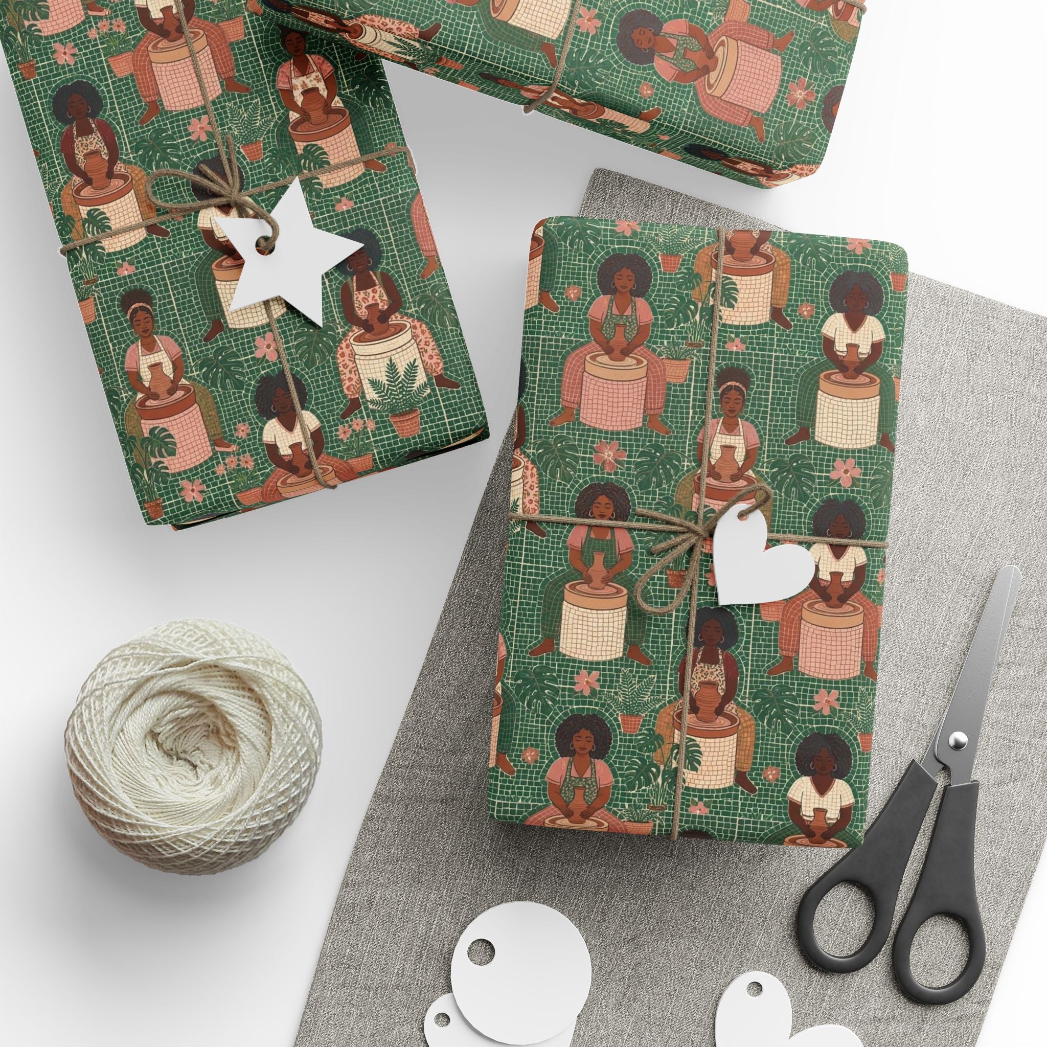 Artisanal Pottery Workshop Wrapping Paper — Family Wrap Co.
