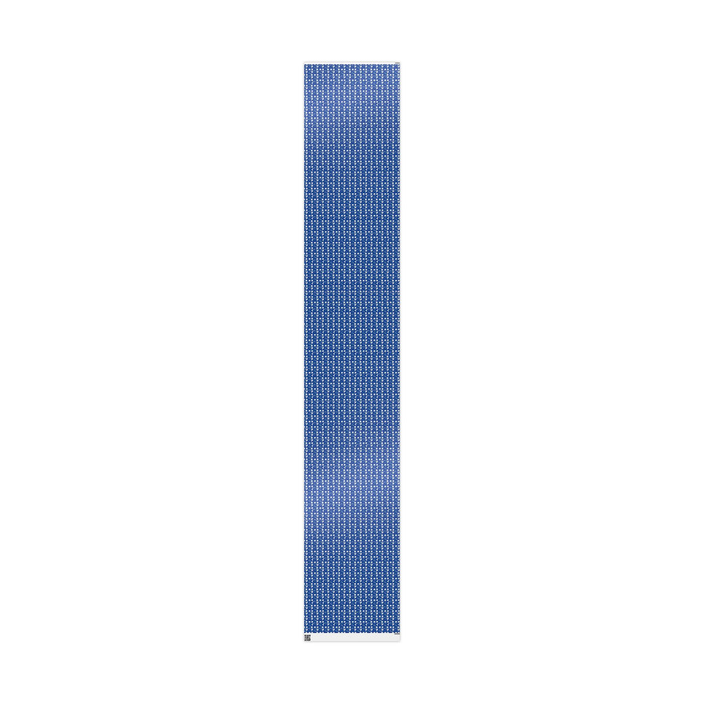 Royal Blue & White Celestial Botanical Gift Wrap — Family Wrap Co.