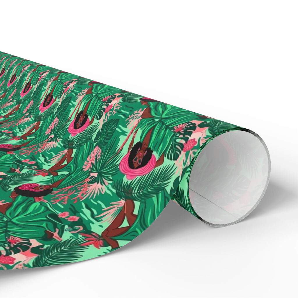 Tropical Beach Vacation Getaway Wrapping Paper — Family Wrap Co.
