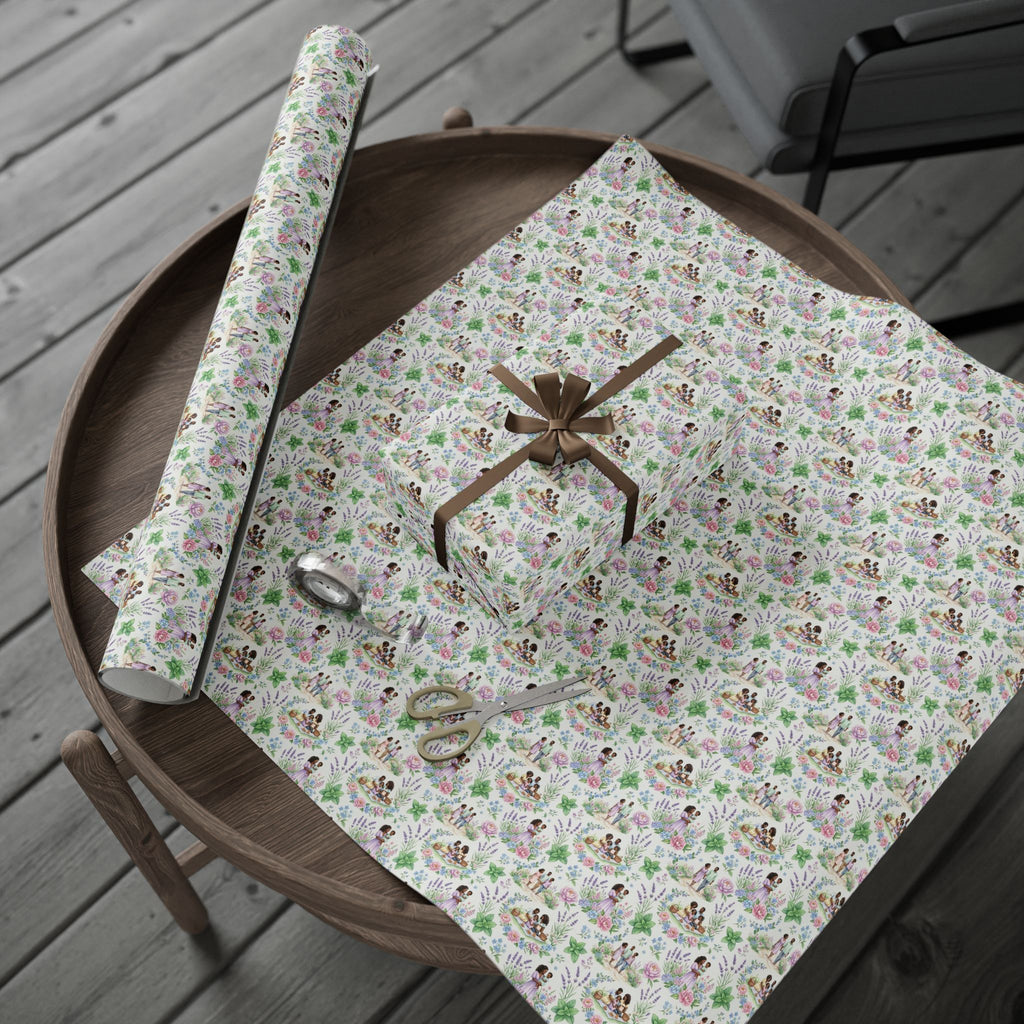 Lavender & Mint Family Garden Wrapping Paper — Family Wrap Co.