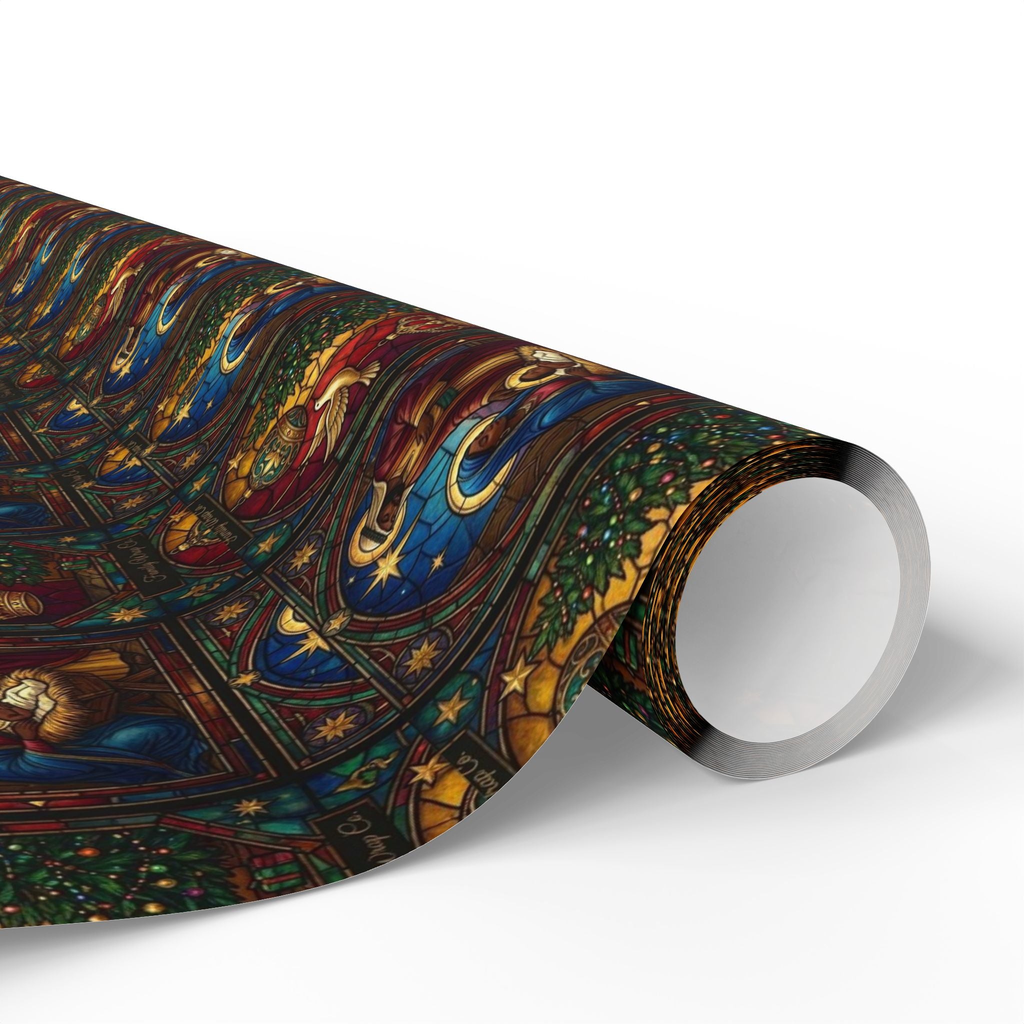 Afrocentric Nativity Scene Pattern — African American Gift Wrap by Family Wrap Co.