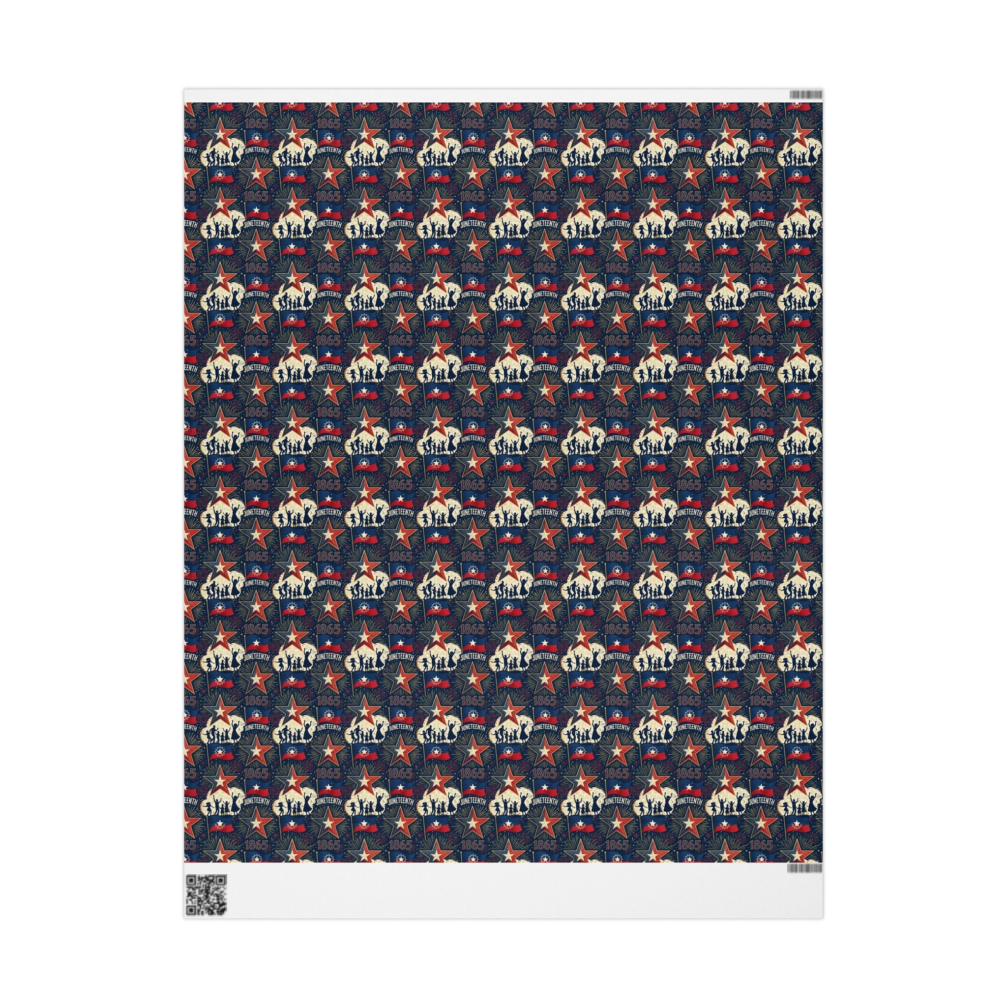 Juneteenth Freedom Celebration Pattern — African American Gift Wrap by Family Wrap Co.