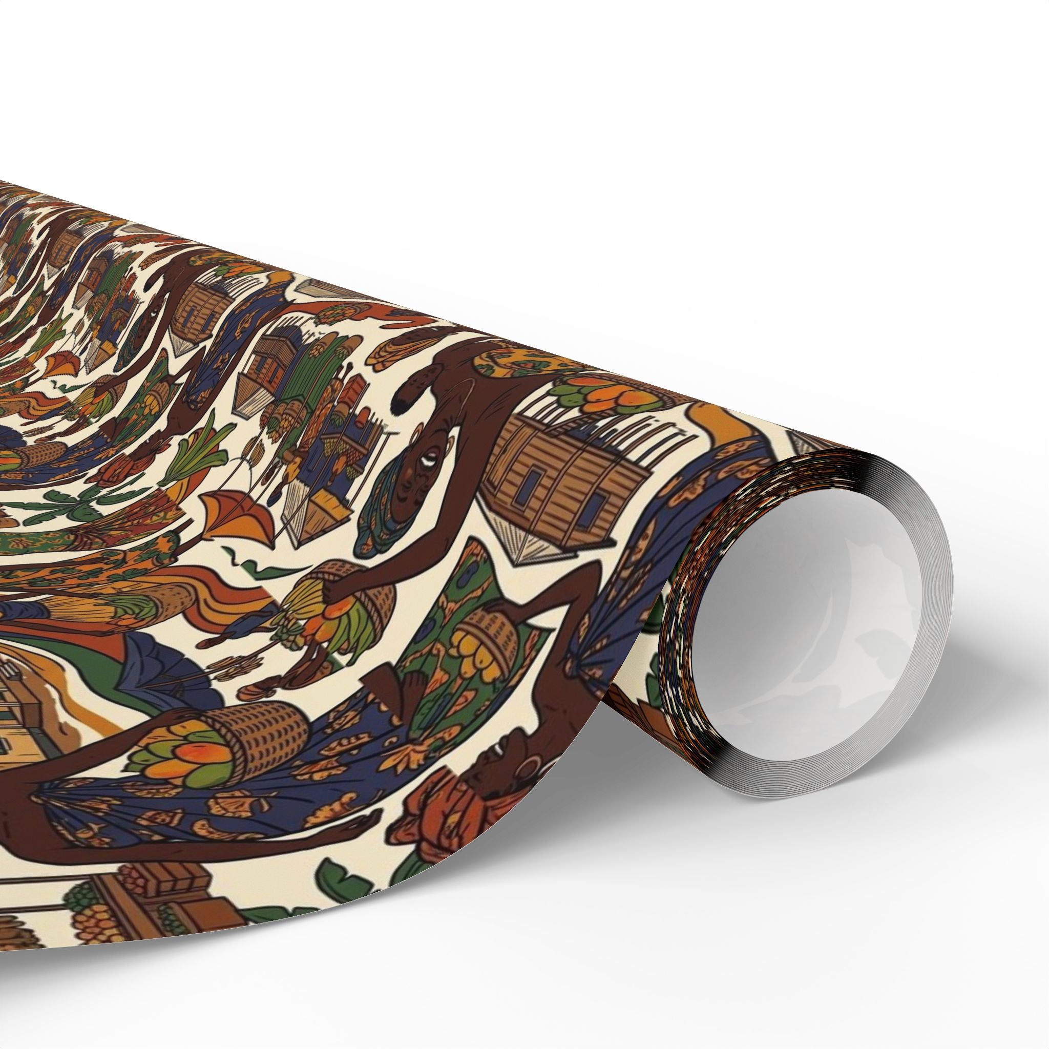 Sierra Leone Market Celebration Wrapping Paper — Family Wrap Co.