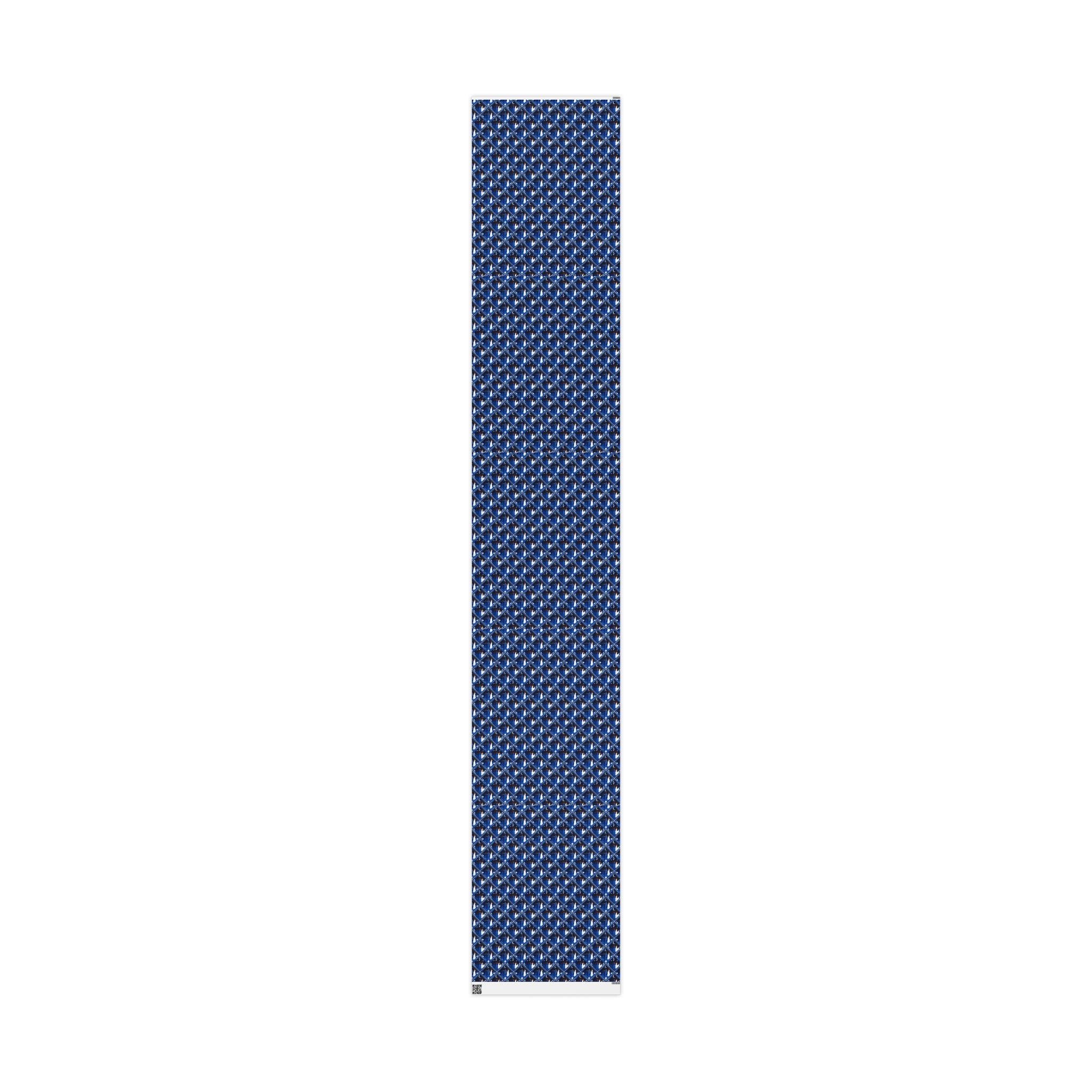 Royal Blue Moonlit Gala Wrapping Paper — Family Wrap Co.