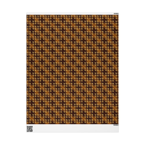 Adinkra Symbols Wisdom Pattern — African American Gift Wrap by Family Wrap Co.