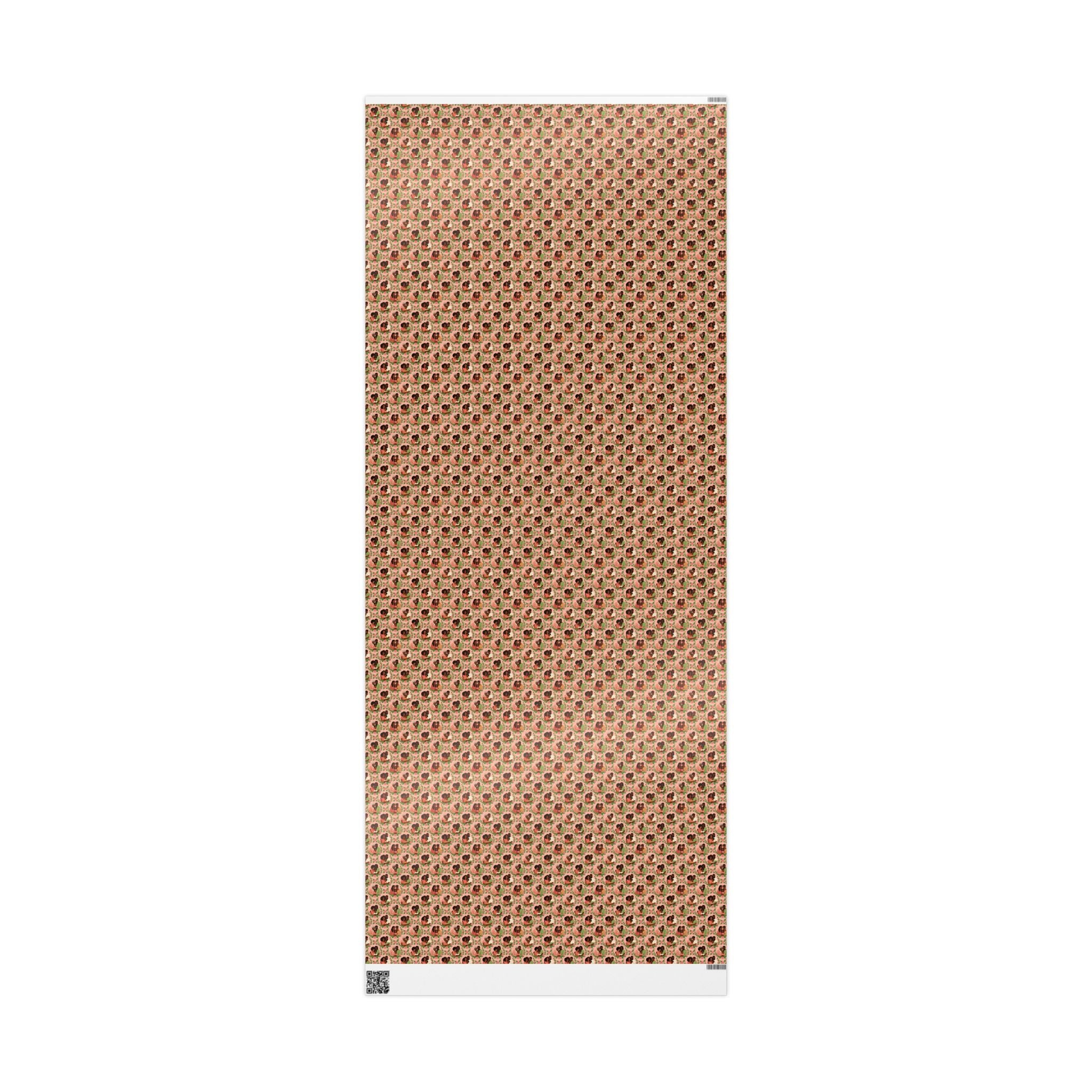 Pink & Green Ivy Bloom -- Families of Grace — African American Gift Wrap by Family Wrap Co.