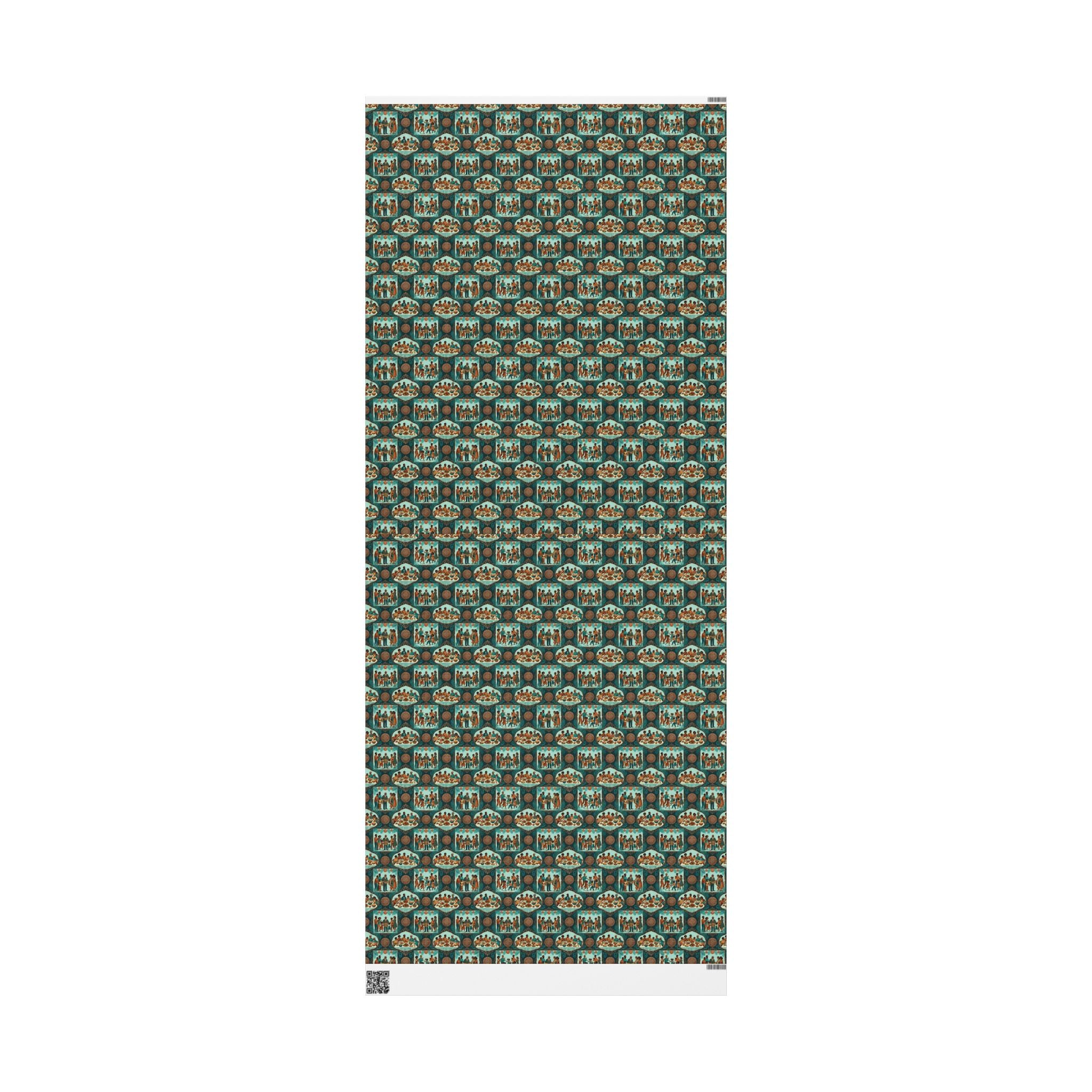 Teal & Copper Heritage Wrapping Paper — Family Wrap Co.