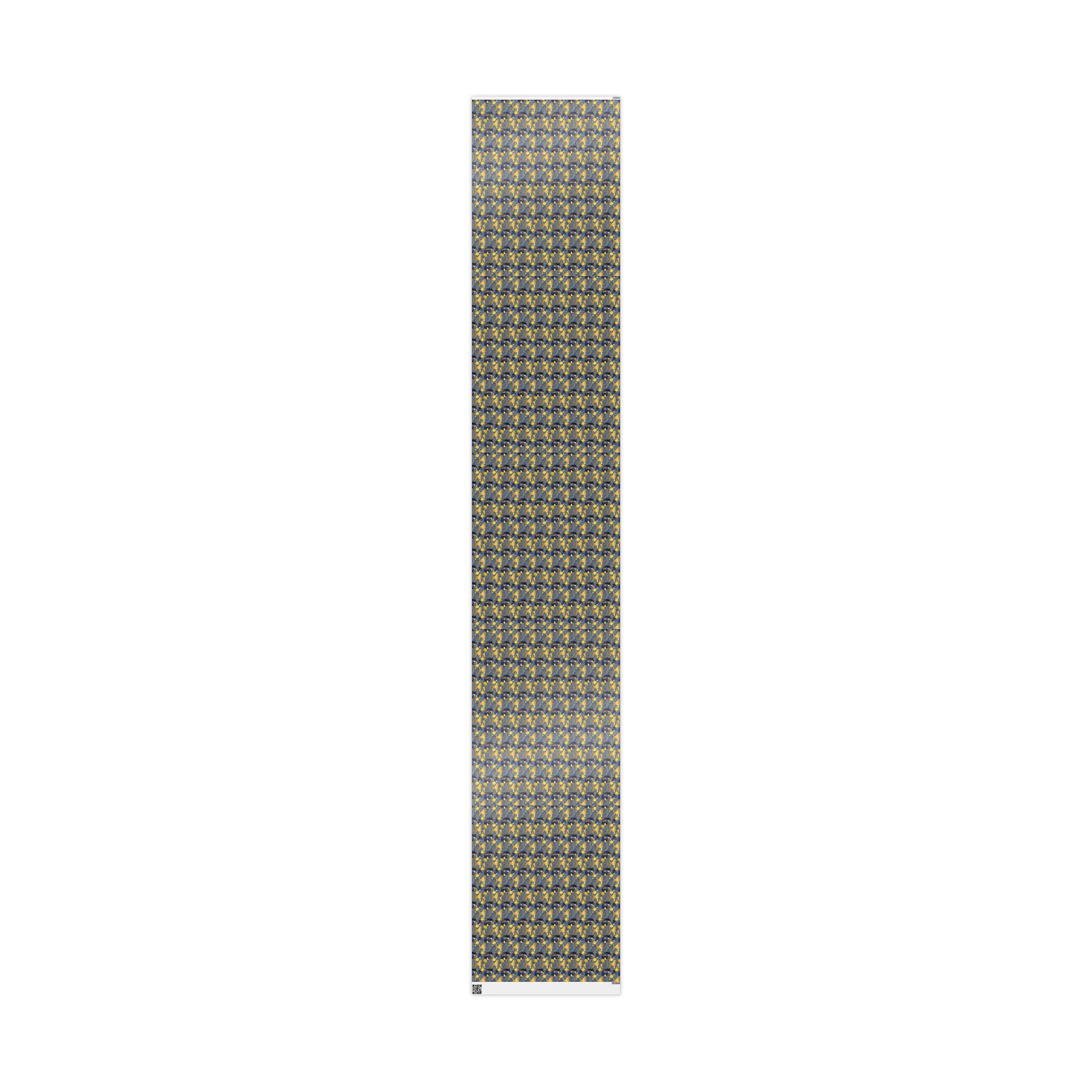 Blue & Gold Family Prestige Wrap — African American Gift Wrap by Family Wrap Co.