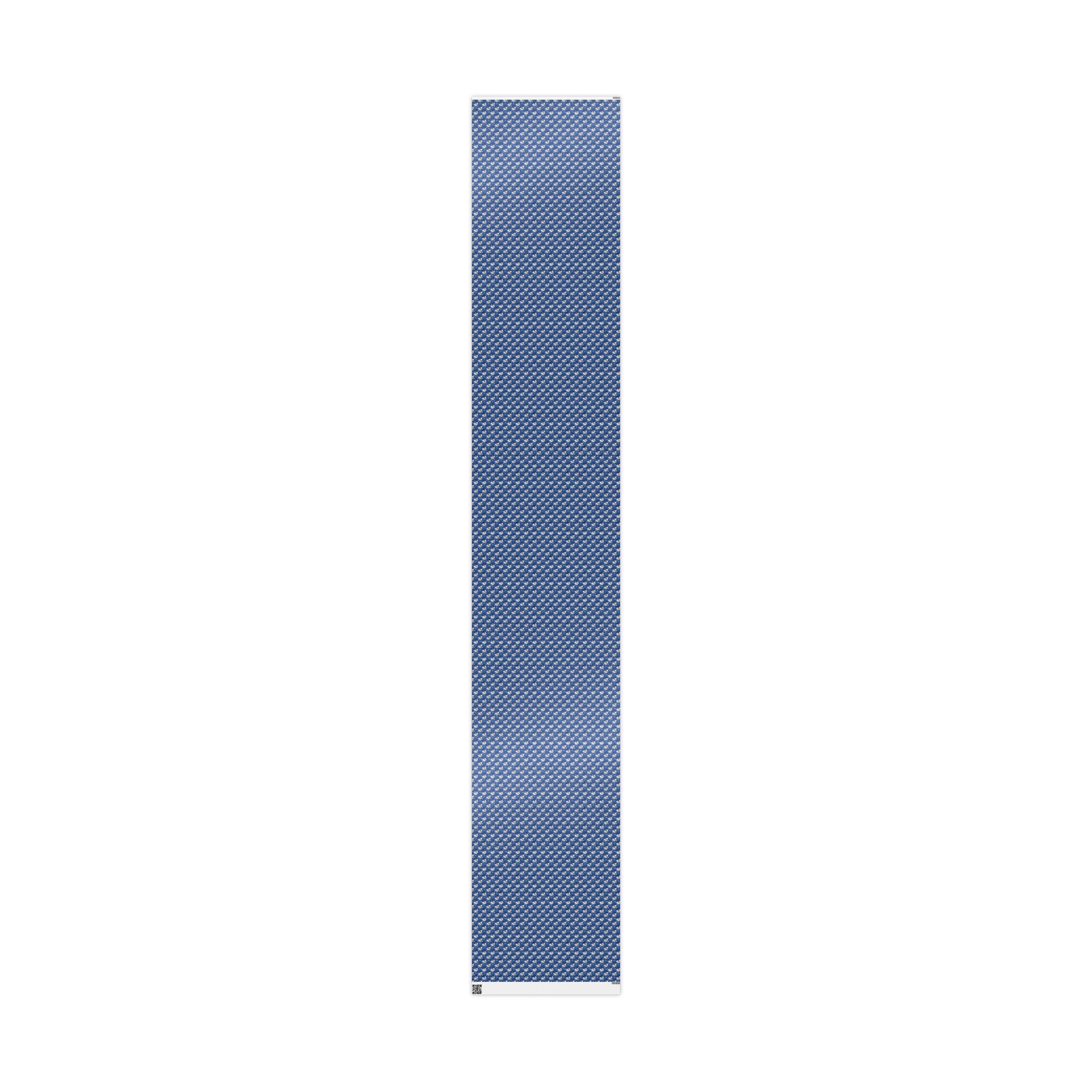 Royal Blue & White Star Rise -- Families of Light — African American Gift Wrap by Family Wrap Co.