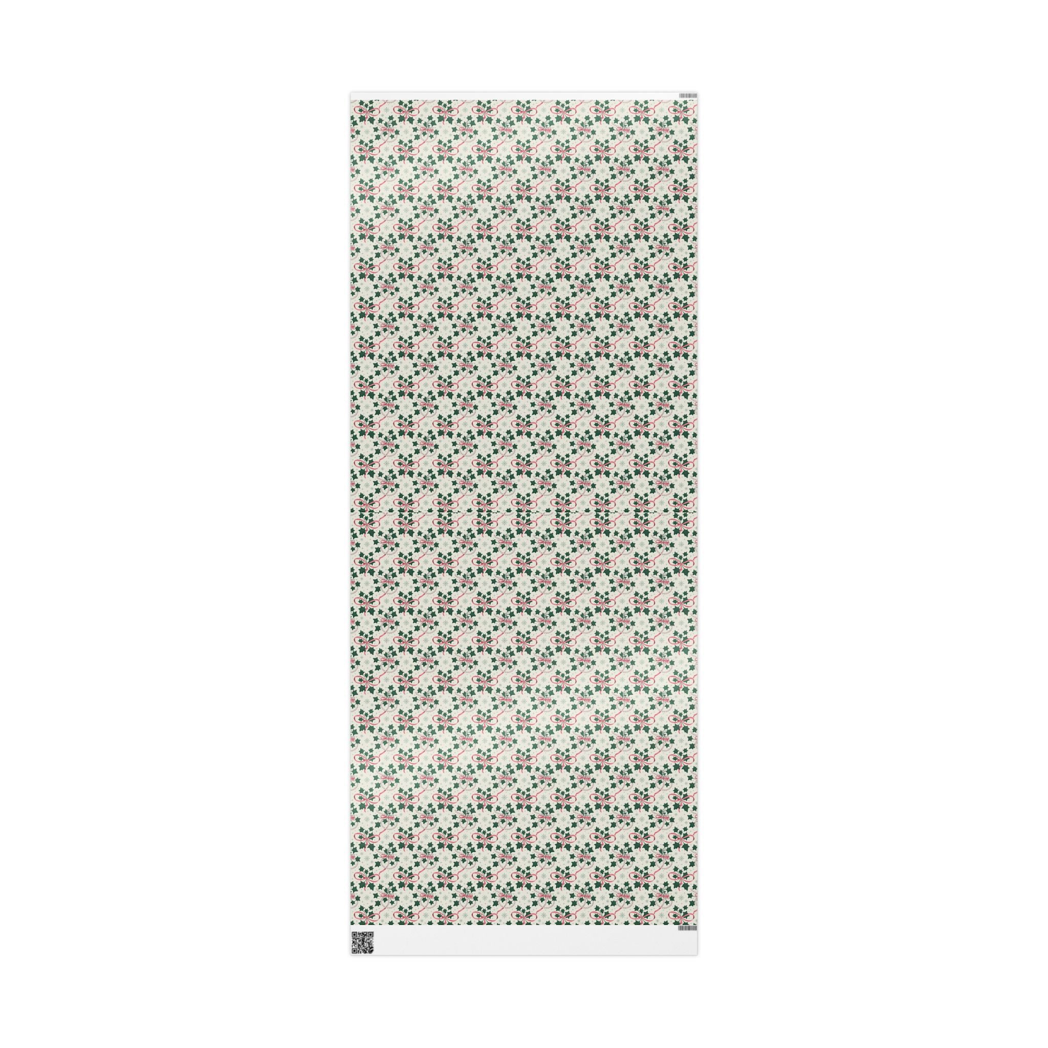 Mr. & Mrs. Claus Sweet Treats Pink & Green Holiday Wrapping Paper — Family Wrap Co.