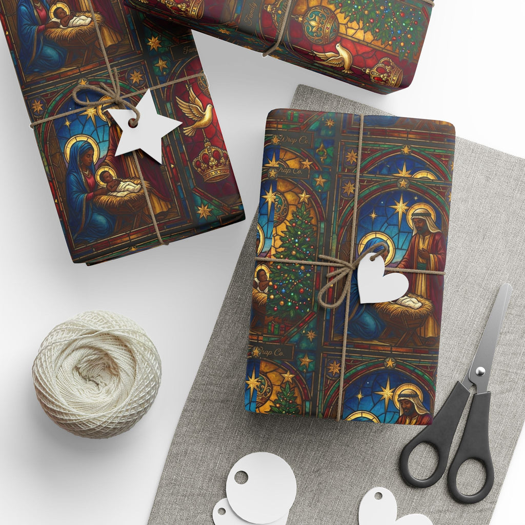 Nativity Scene Christmas Gift Wrap — Family Wrap Co.