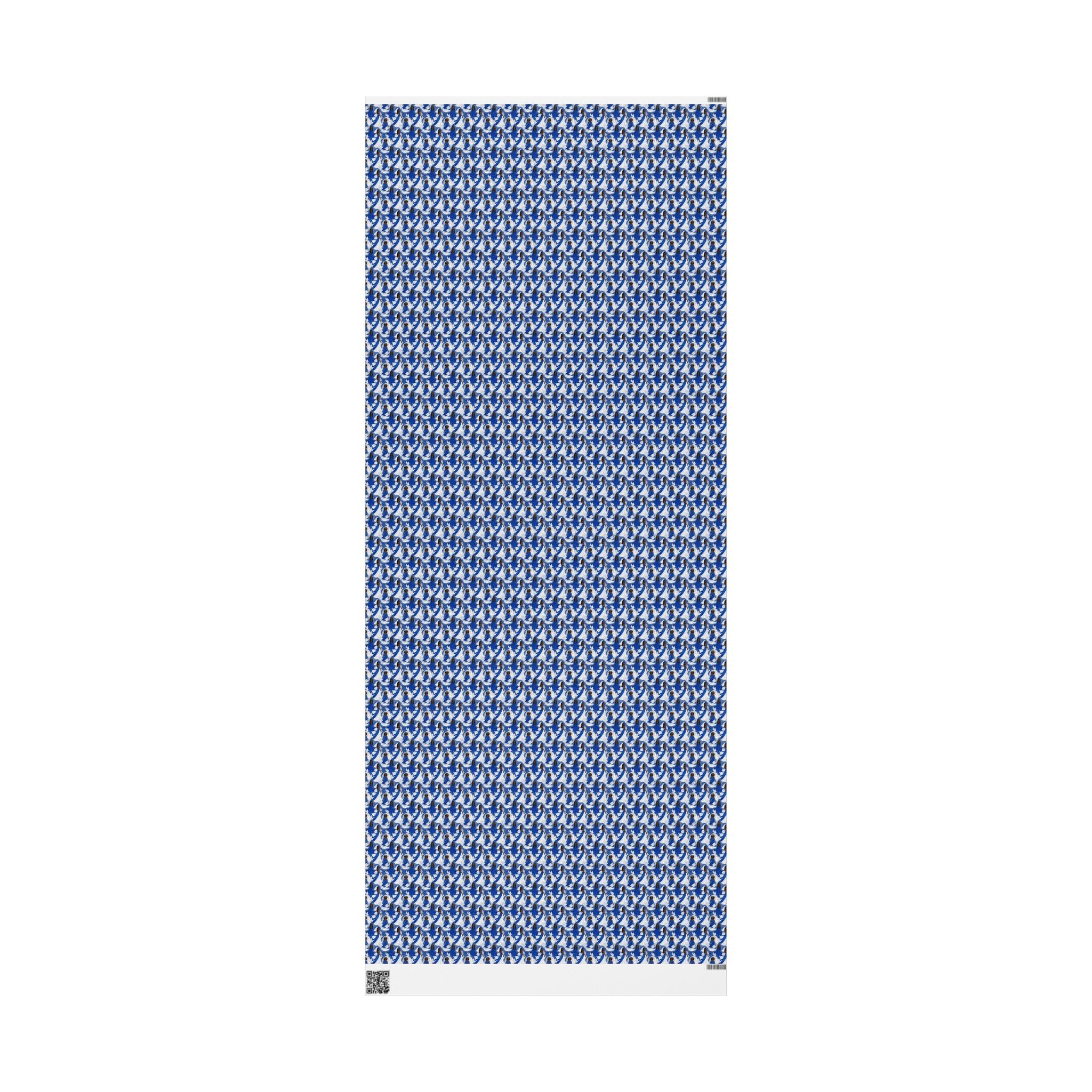 Royal Blue & White Dove Sky -- Women of Grace — African American Gift Wrap by Family Wrap Co.