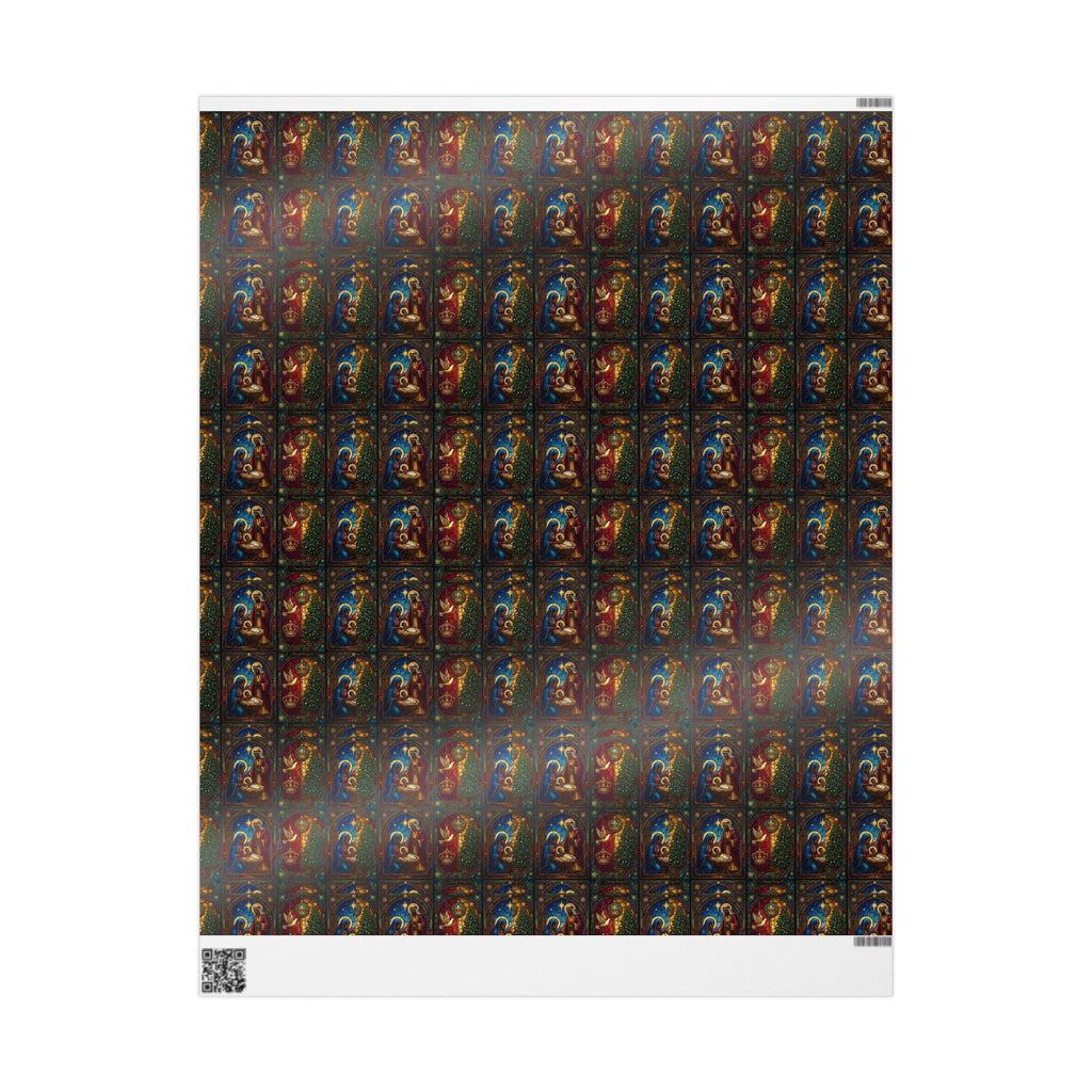Afrocentric Nativity Scene Pattern — African American Gift Wrap by Family Wrap Co.