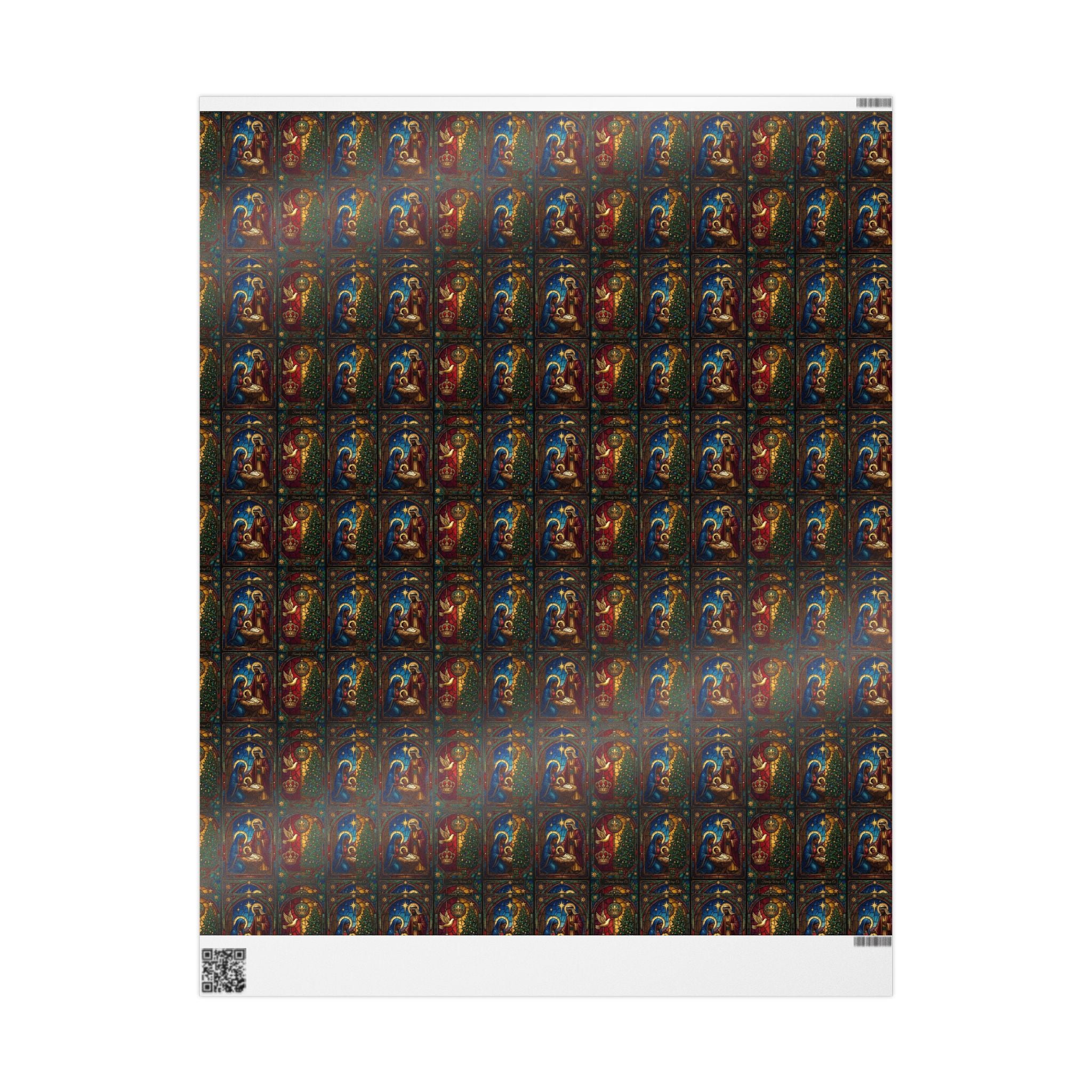 Afrocentric Nativity Scene Pattern — African American Gift Wrap by Family Wrap Co.