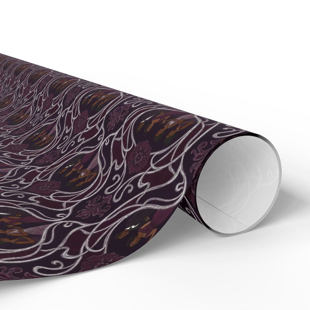 Plum & Silver Soirée Wrapping Paper — Family Wrap Co.