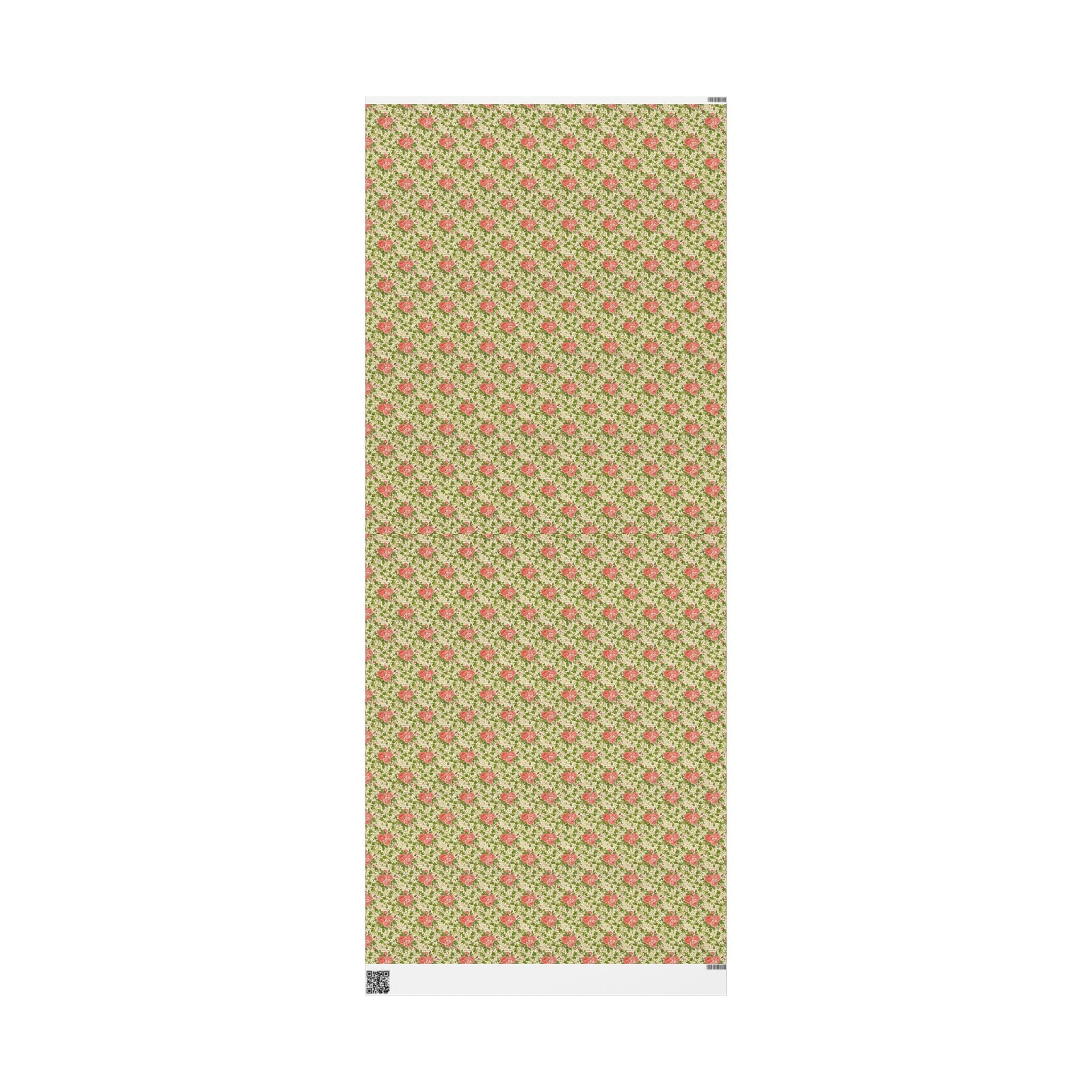 Pink & Green Pearl Garden Pattern — African American Gift Wrap by Family Wrap Co.