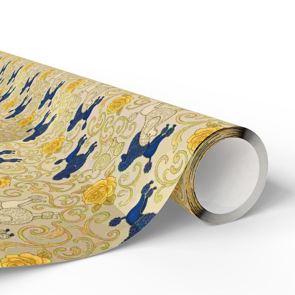 Cobalt Filigree Garden Wrapping Paper — Family Wrap Co.