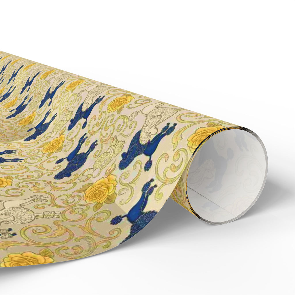 Cobalt Filigree Garden Wrapping Paper — Family Wrap Co.
