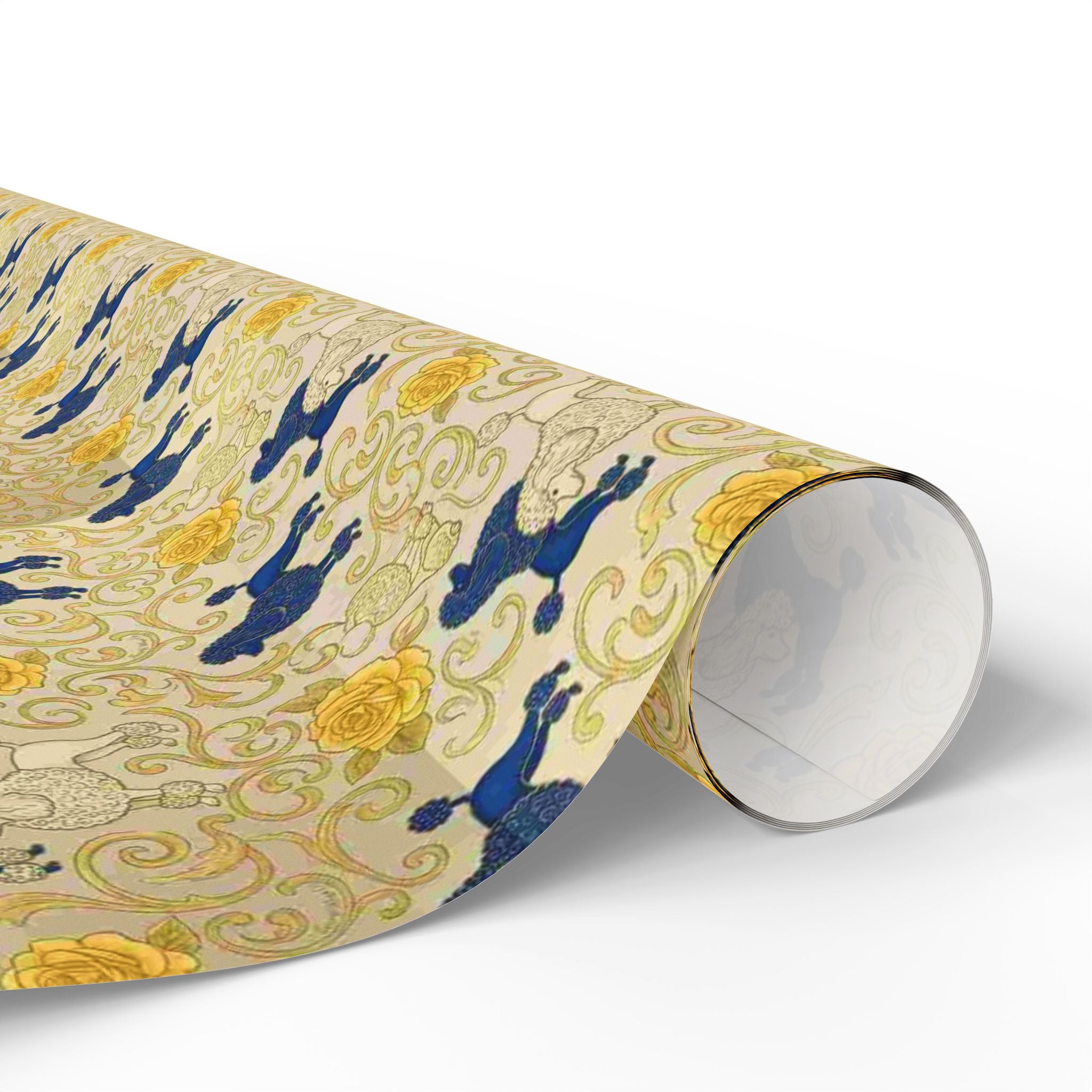 Cobalt Filigree Garden Wrapping Paper — Family Wrap Co.