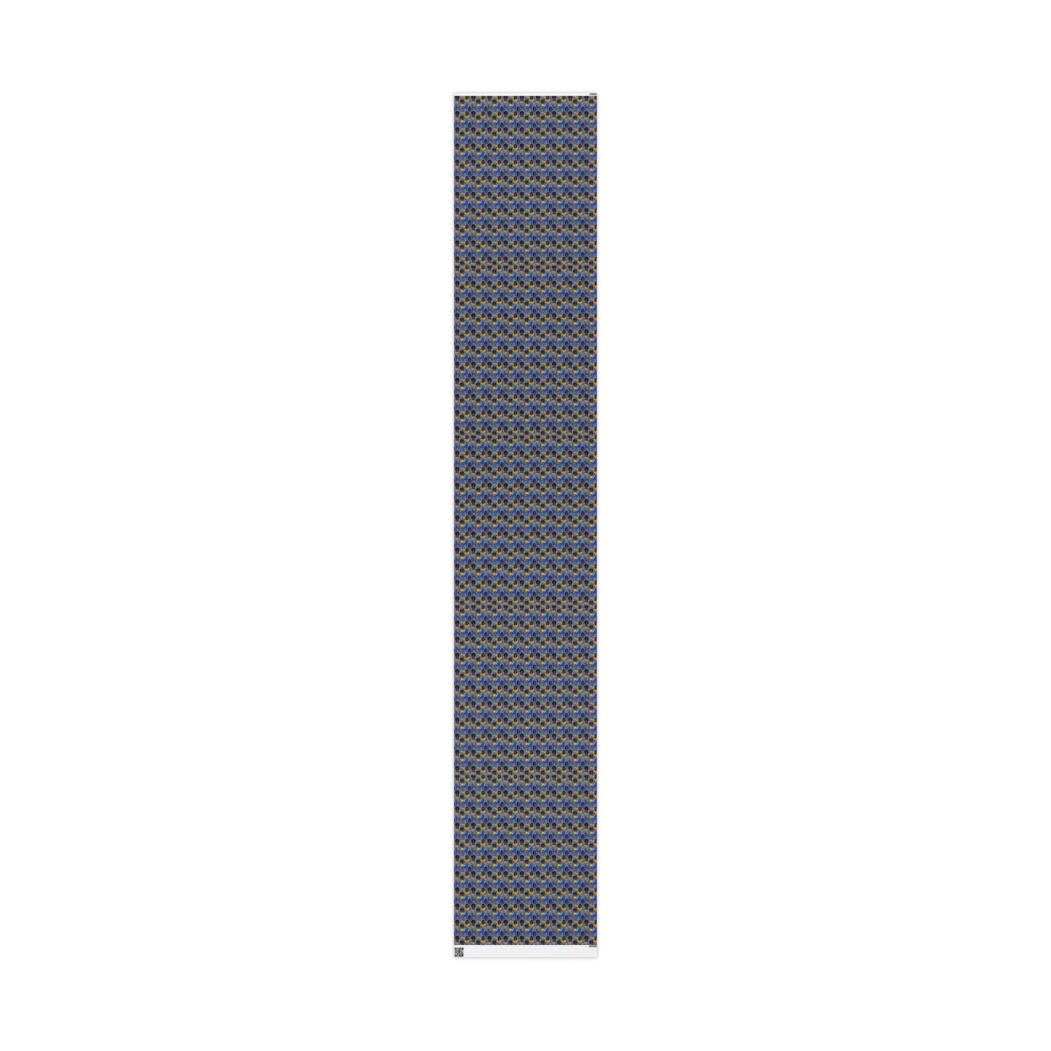 Blue & Gold Glamour Women's Collection — African American Gift Wrap by Family Wrap Co.