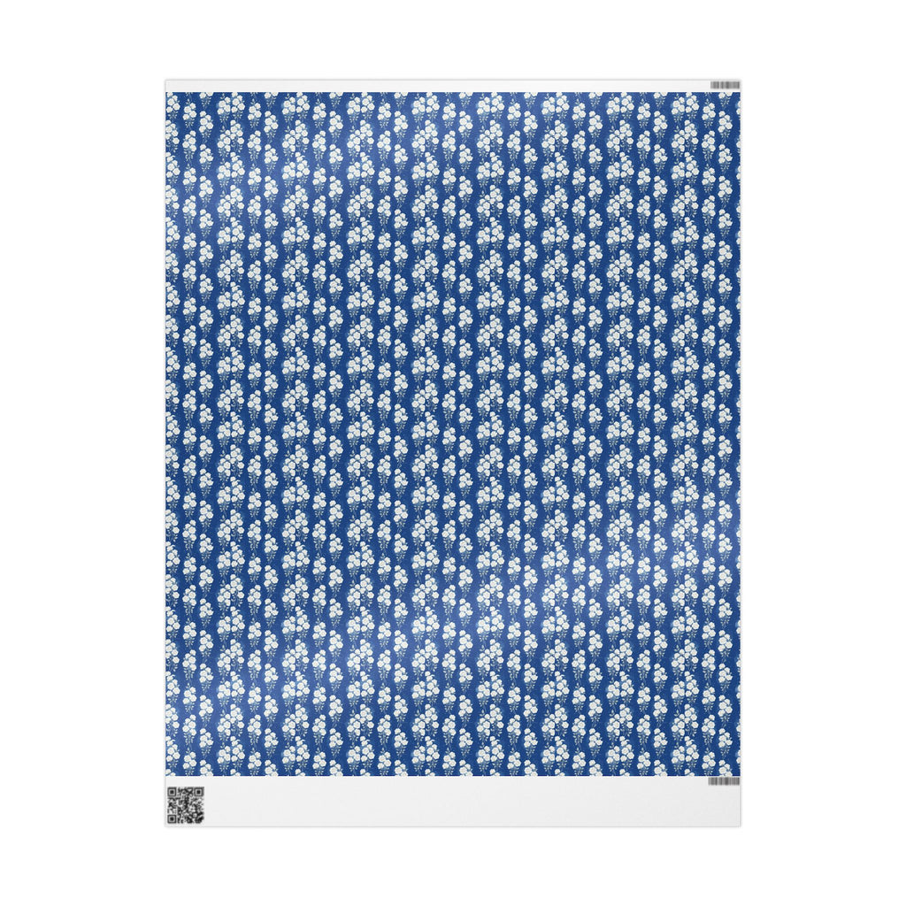 White Rose Cascade Pattern — African American Gift Wrap by Family Wrap Co.