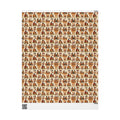 Holiday Baking Together — Burnt Sienna Warmth Wrapping Paper — Family Wrap Co.