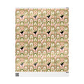 Pink & Green Deco Bloom Silhouettes Gift Wrap — Family Wrap Co.