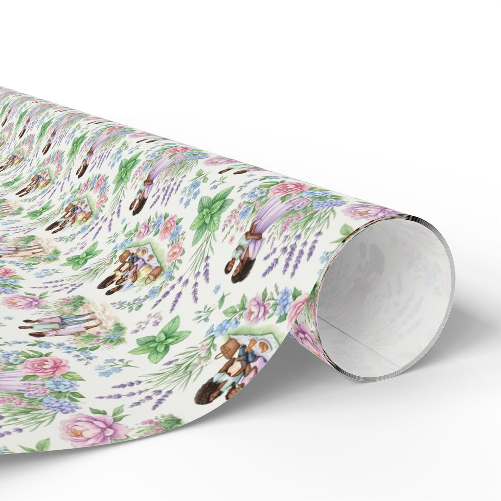 Lavender & Mint Family Garden Wrapping Paper — Family Wrap Co.
