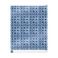 Royal Blue & White Snowflake Quilt Wrapping Paper — Family Wrap Co.