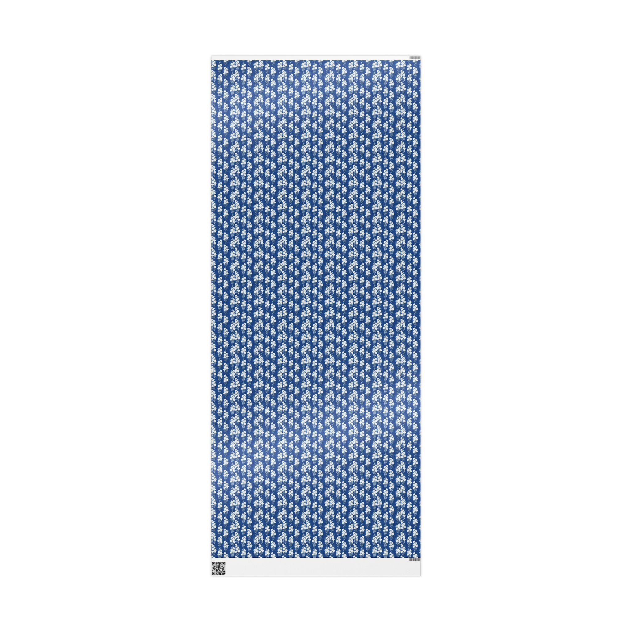 White Rose Cascade Pattern — African American Gift Wrap by Family Wrap Co.